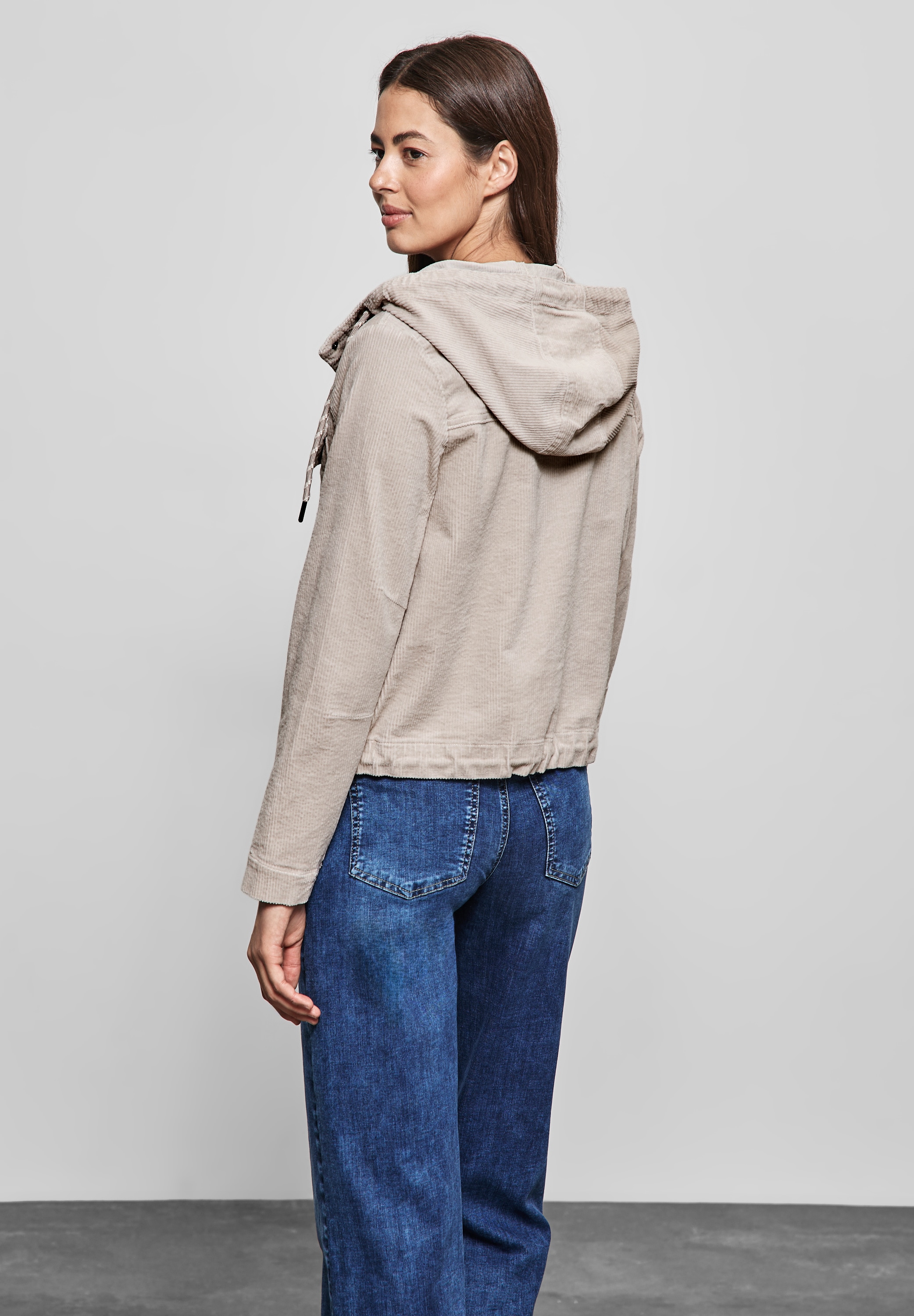 STREET ONE Cordjacke, mit Kapuze, mit Kapuze