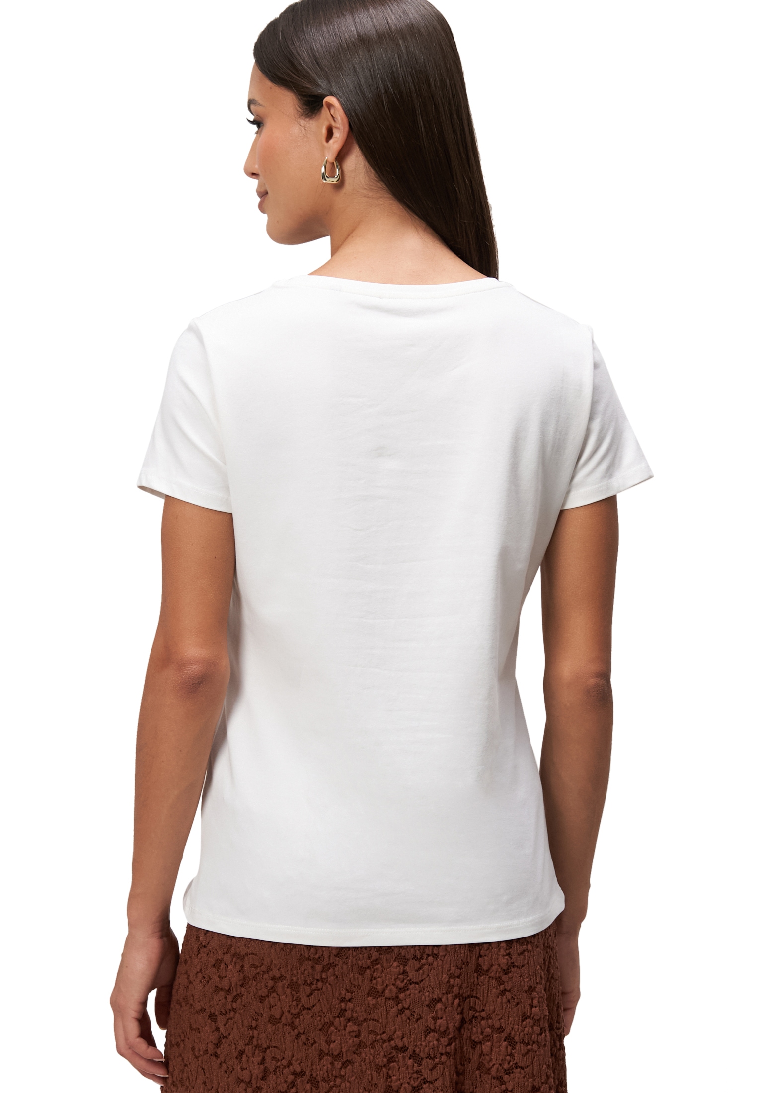 Zero Kurzarmshirt »zero T-Shirt mit Animalprint«, (1 tlg.), Plain/ohne Details