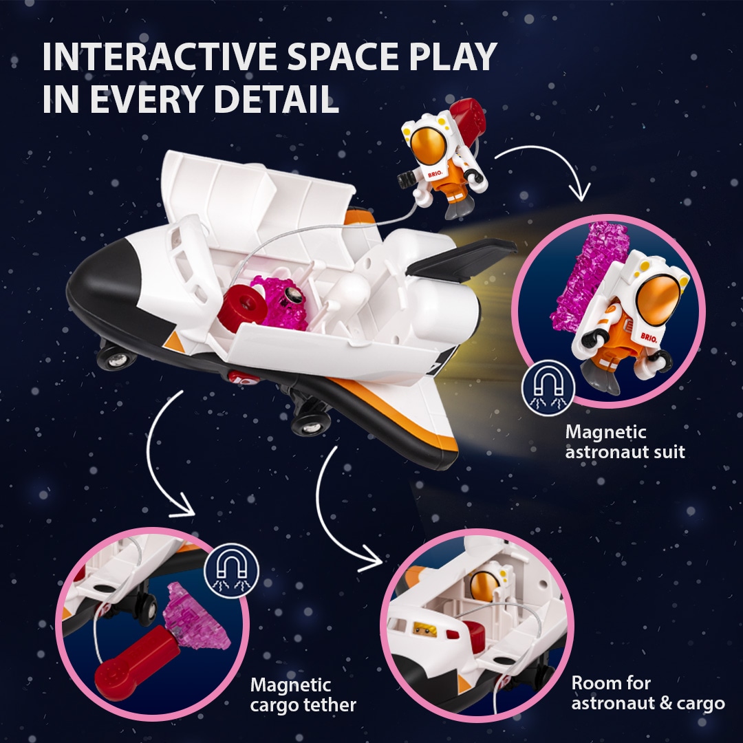 BRIO® Spielzeug-Flugrakete »BRIO® WORLD, Space Shuttle (36150)« mit Licht und Sound