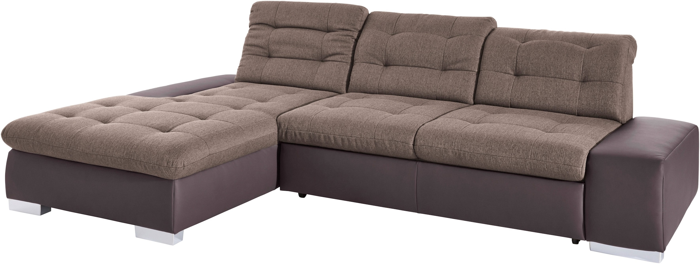 sit&more Ecksofa »Palomino L-Form«, wahlweise XL oder XXL und mit Bettfunktion