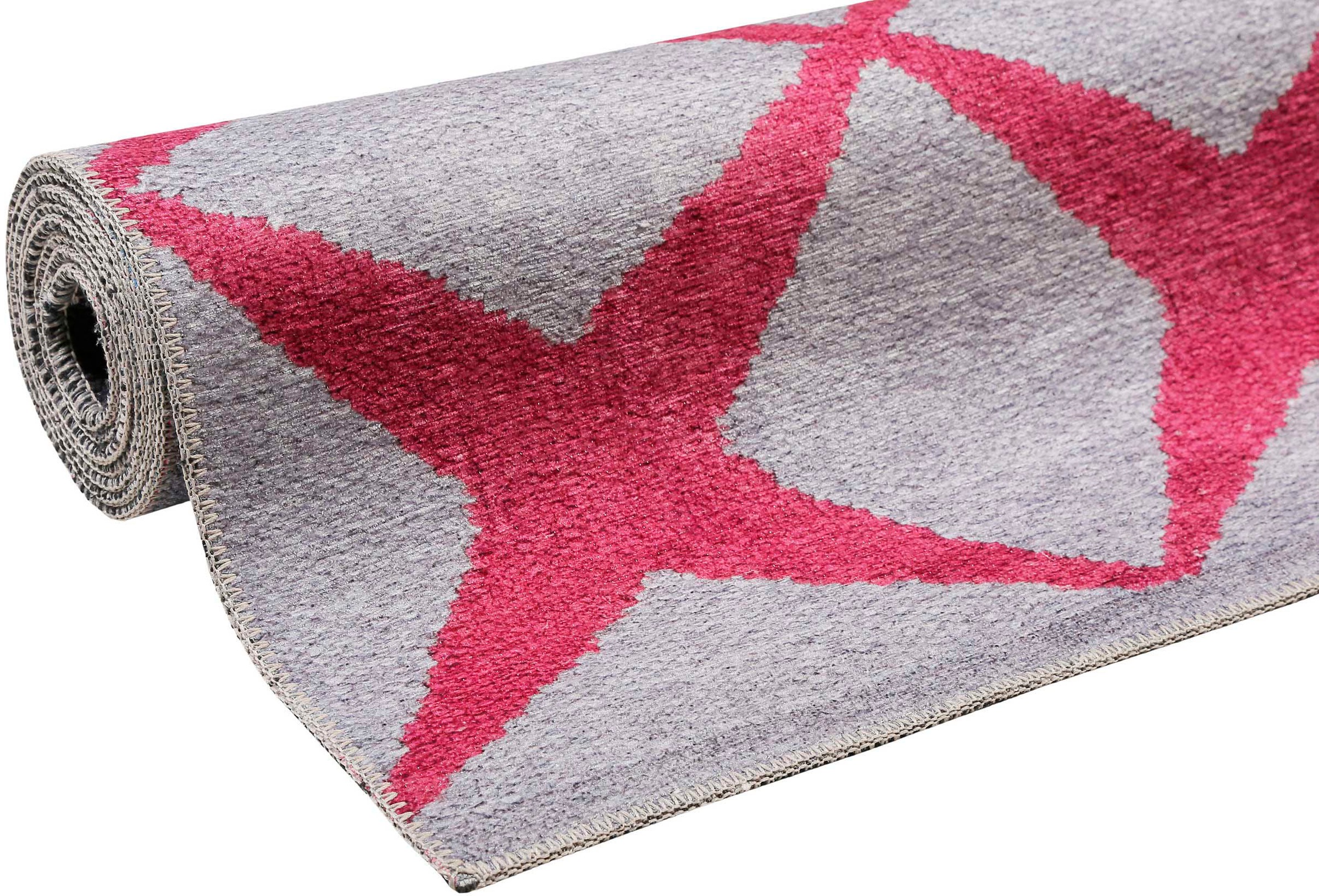 Teppich ESPRIT "Caledon ESP-30001" Gr. 1, rot (sand, burgund), B:60cm H:6mm L:100cm, Kunstfaser, Teppiche, Teppich, besonders weiche Haptik, Wohnzimmer 2