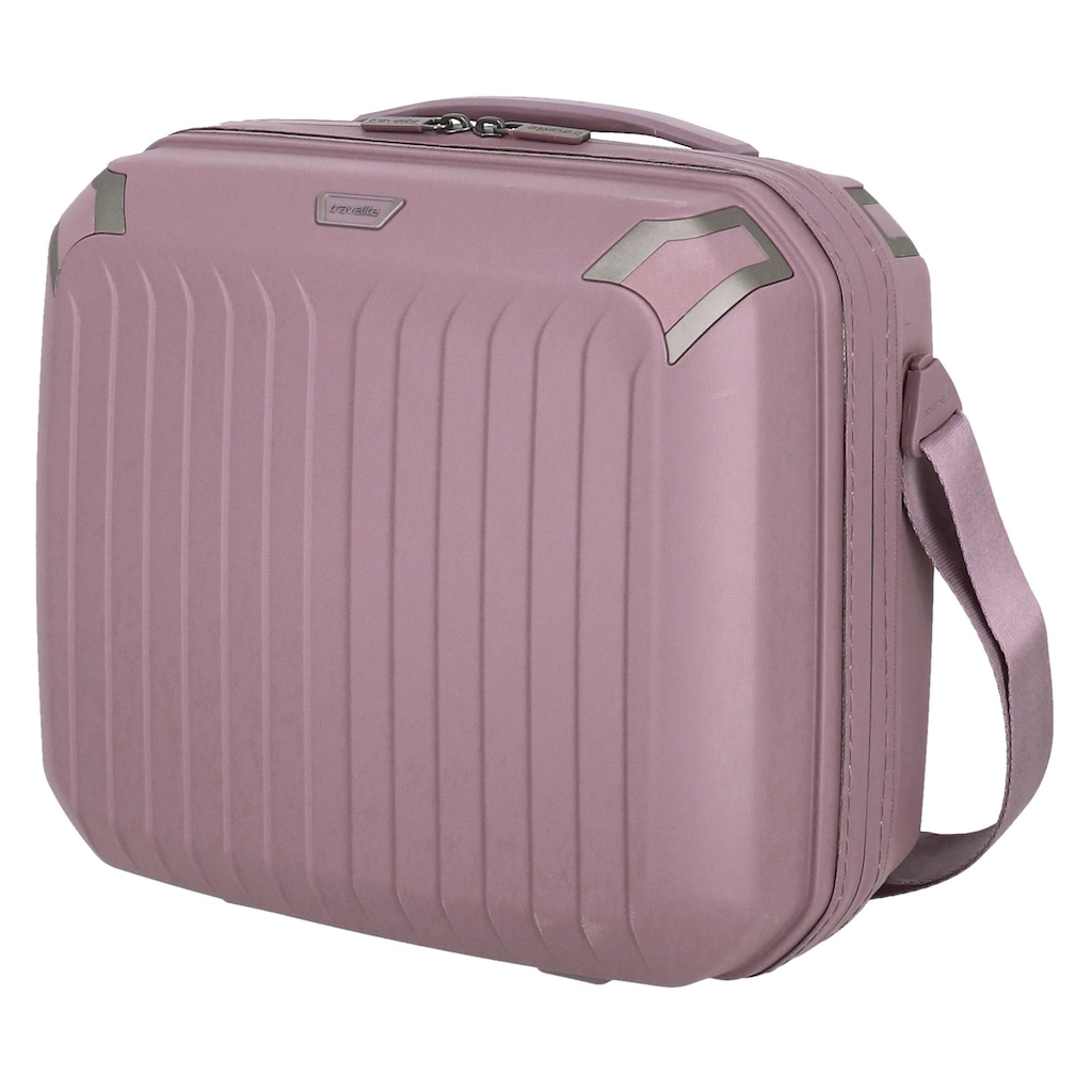 travelite Beautycase »Beautycase ELVAA«, Kosmetikkoffer Trolley-Aufsteckfunktion, passend dazu Koffer ELVAA