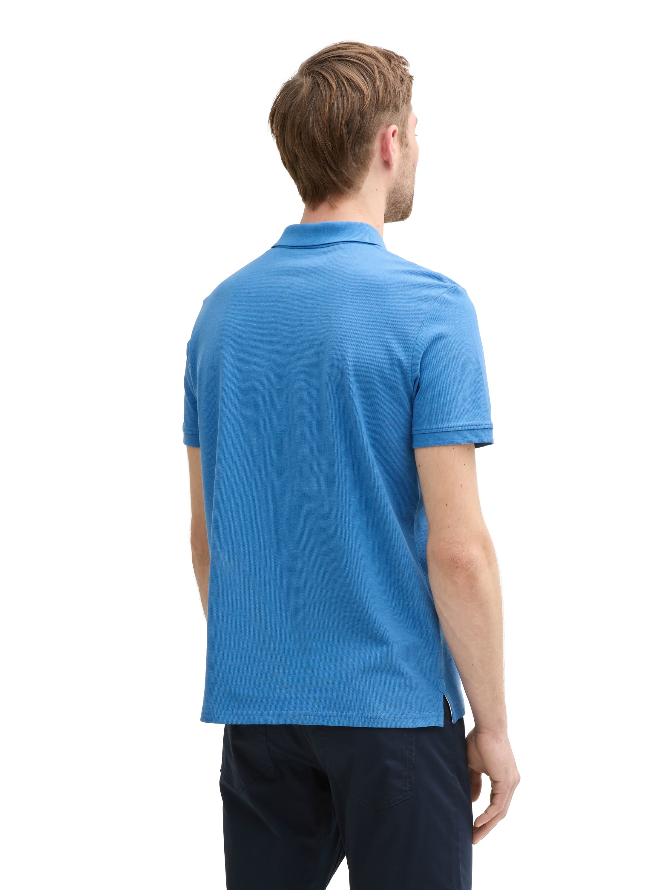 TOM TAILOR Poloshirt, mit farblich hervorgehobener Knopfleiste