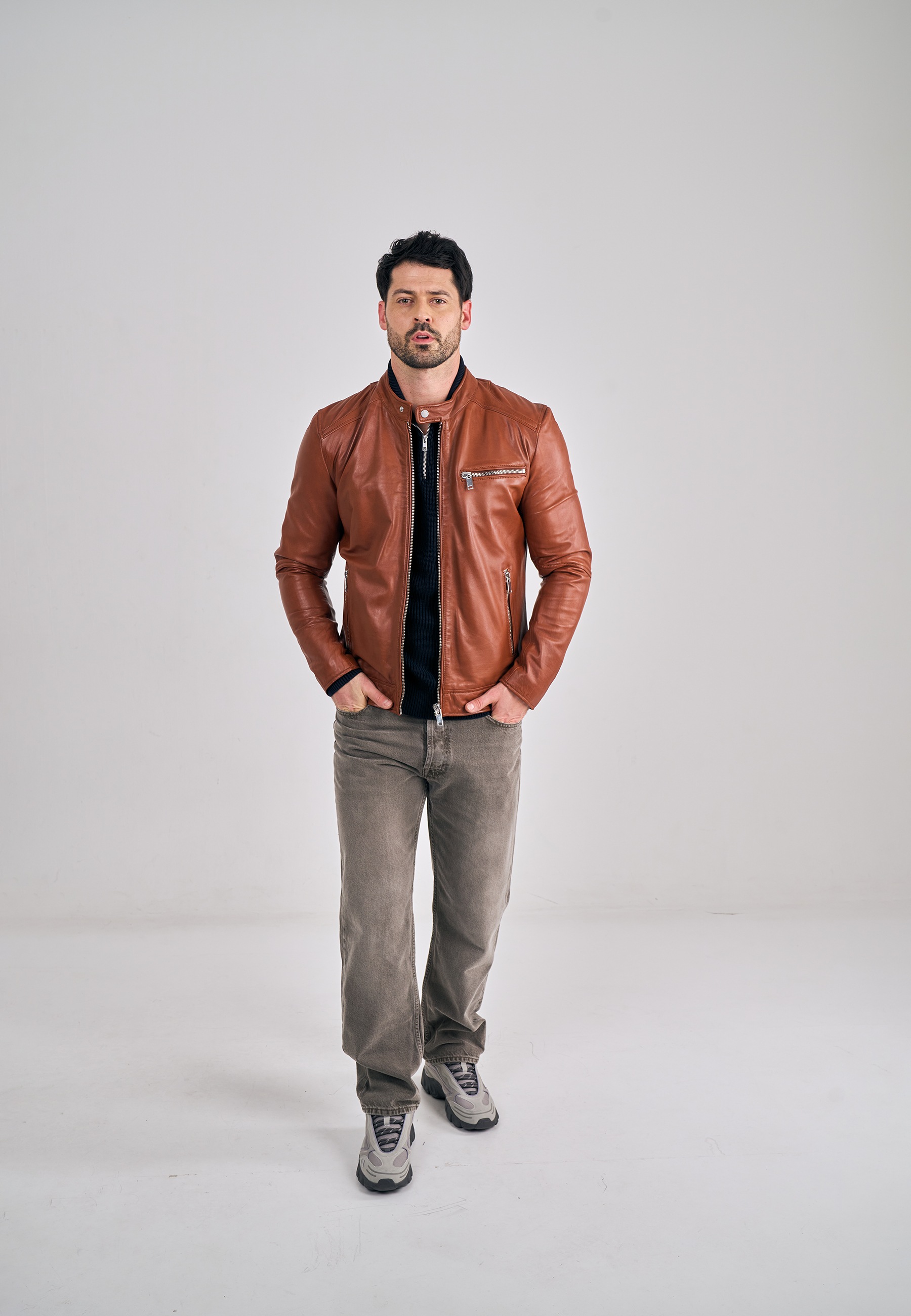 Freaky Nation Lederjacke "Lucky Jim-FN" günstig online kaufen