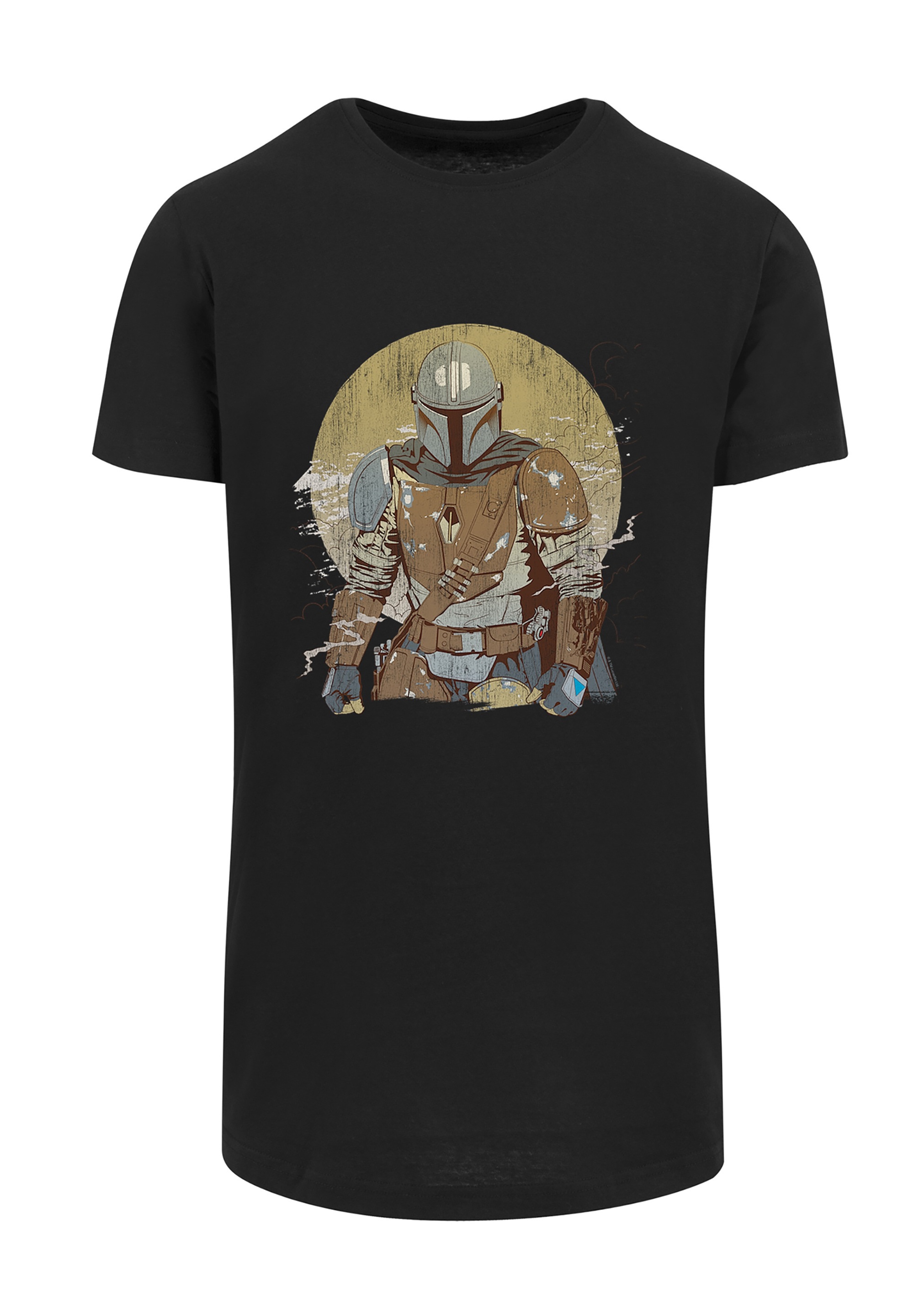 F4NT4STIC T-Shirt »Star Wars The Mandalorian Distressed Warrior«, Print