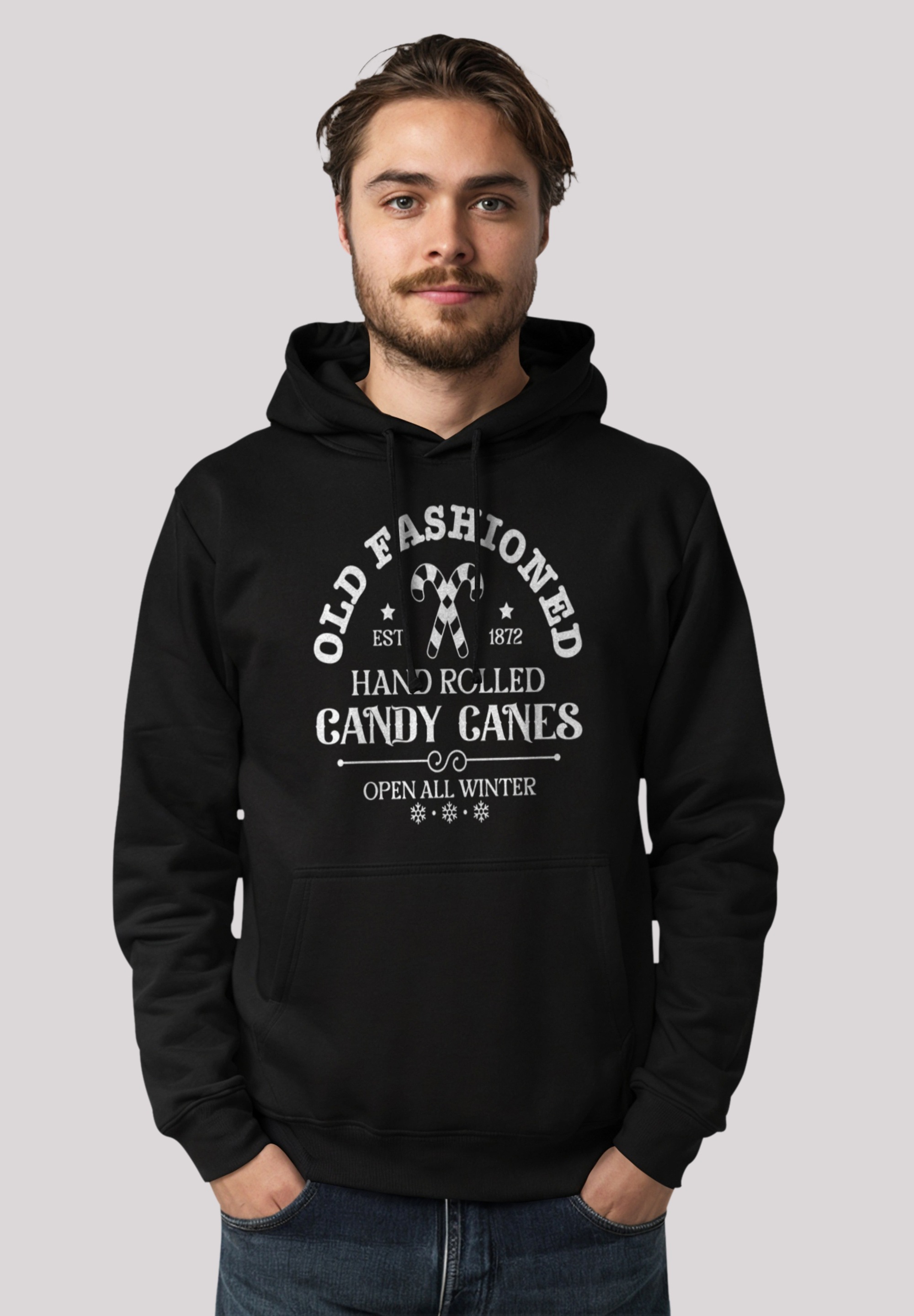 F4NT4STIC Kapuzenpullover "Cany Canes Retro Weihnachten Sign", Premium Qual günstig online kaufen