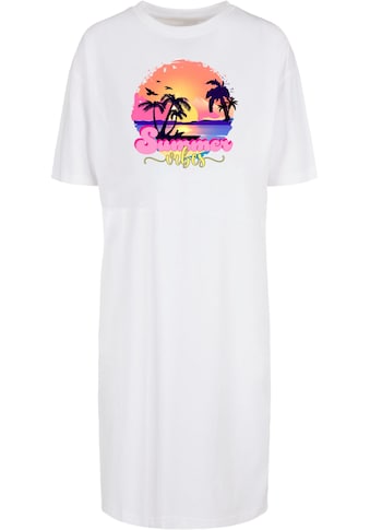 Stillkleid »Damen Ladies Summer Vibes Sunset Oversized Slit Tee Dress«, (1 tlg.)