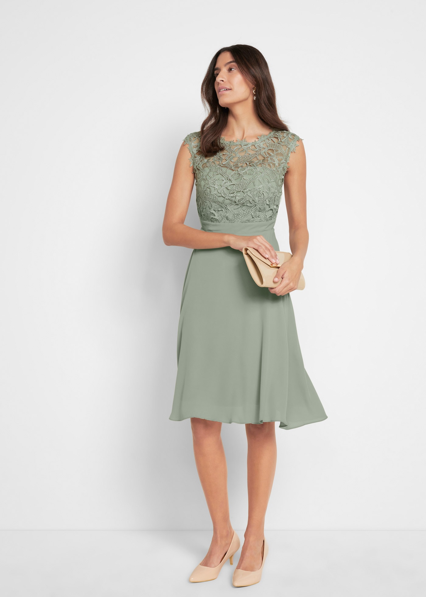 bonprix Minikleid »Minikleid mit Spitze« Minikleid mit Spitze