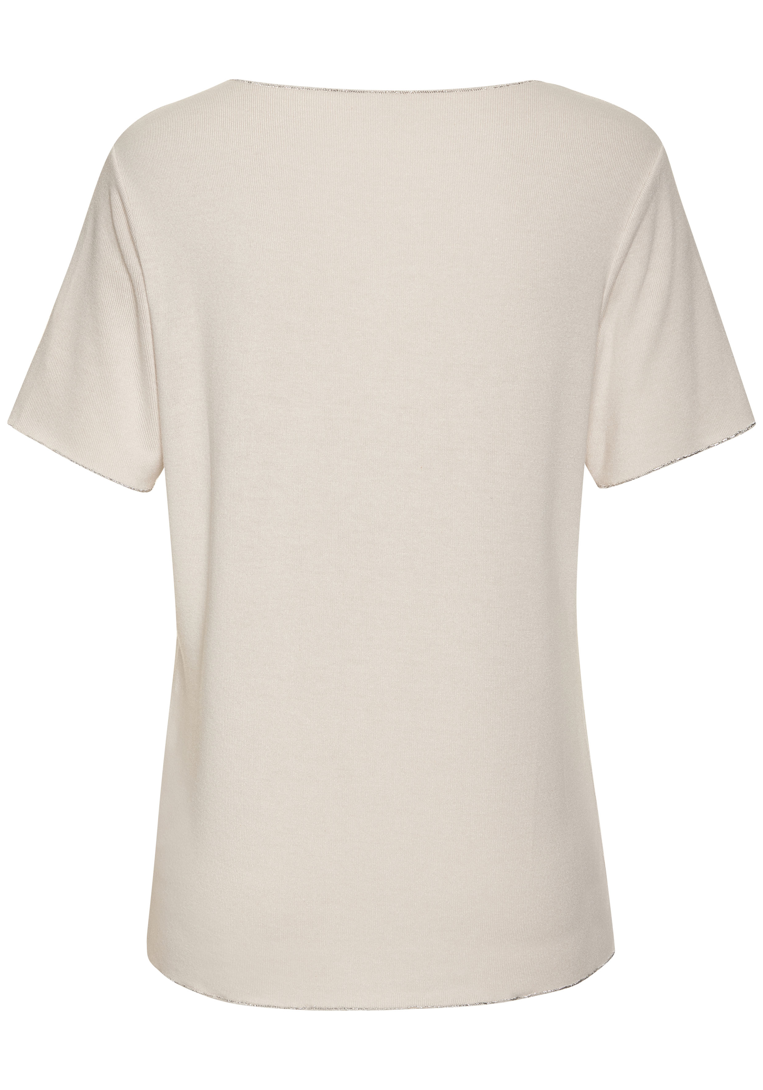 Thumbnail - LASCANA Rundhalsshirt "mit feiner Glitzereinfassung" aus weichem Viskose-Feinstrick