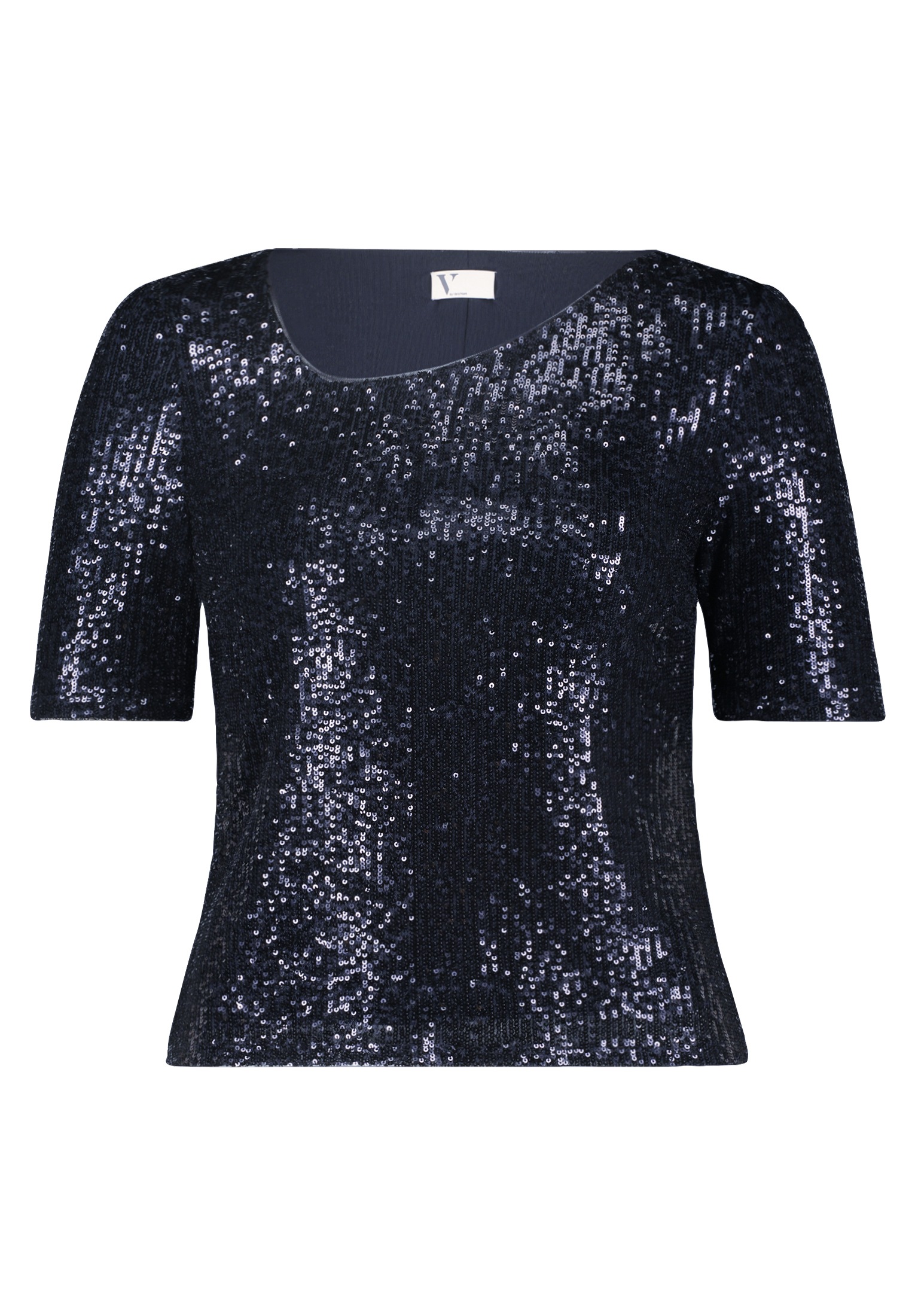 Vera Mont Kurzarmshirt "Vera Mont Damen Pailletten-Top mit Glanzeffekt", (1 günstig online kaufen