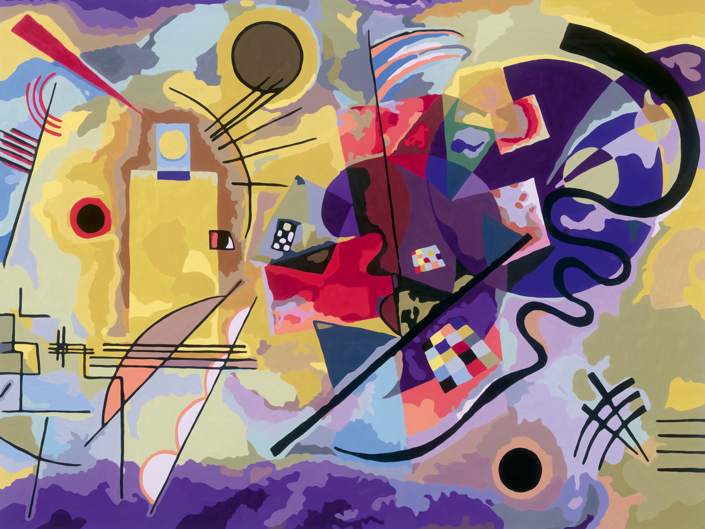 Ravensburger Malen nach Zahlen »CreArt, ART Collection, Yellow, Red, Blue (Kandinsky)«, Made in Europe