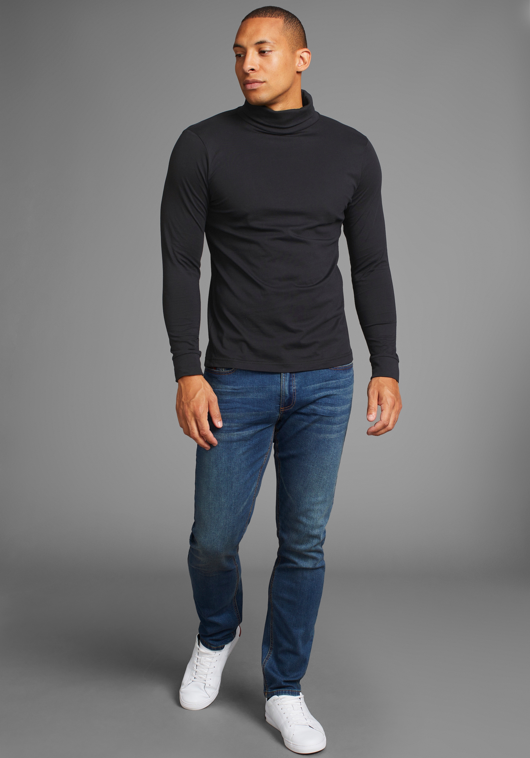 Bruno Banani Rollkragenshirt, auch zum Unterziehen