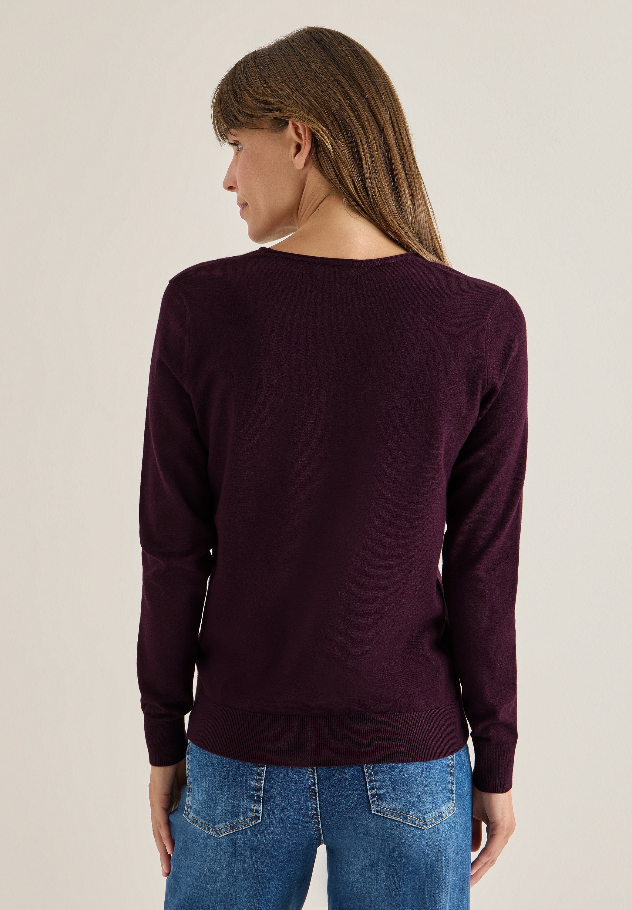 Cecil Strickpullover, mit Materialmix