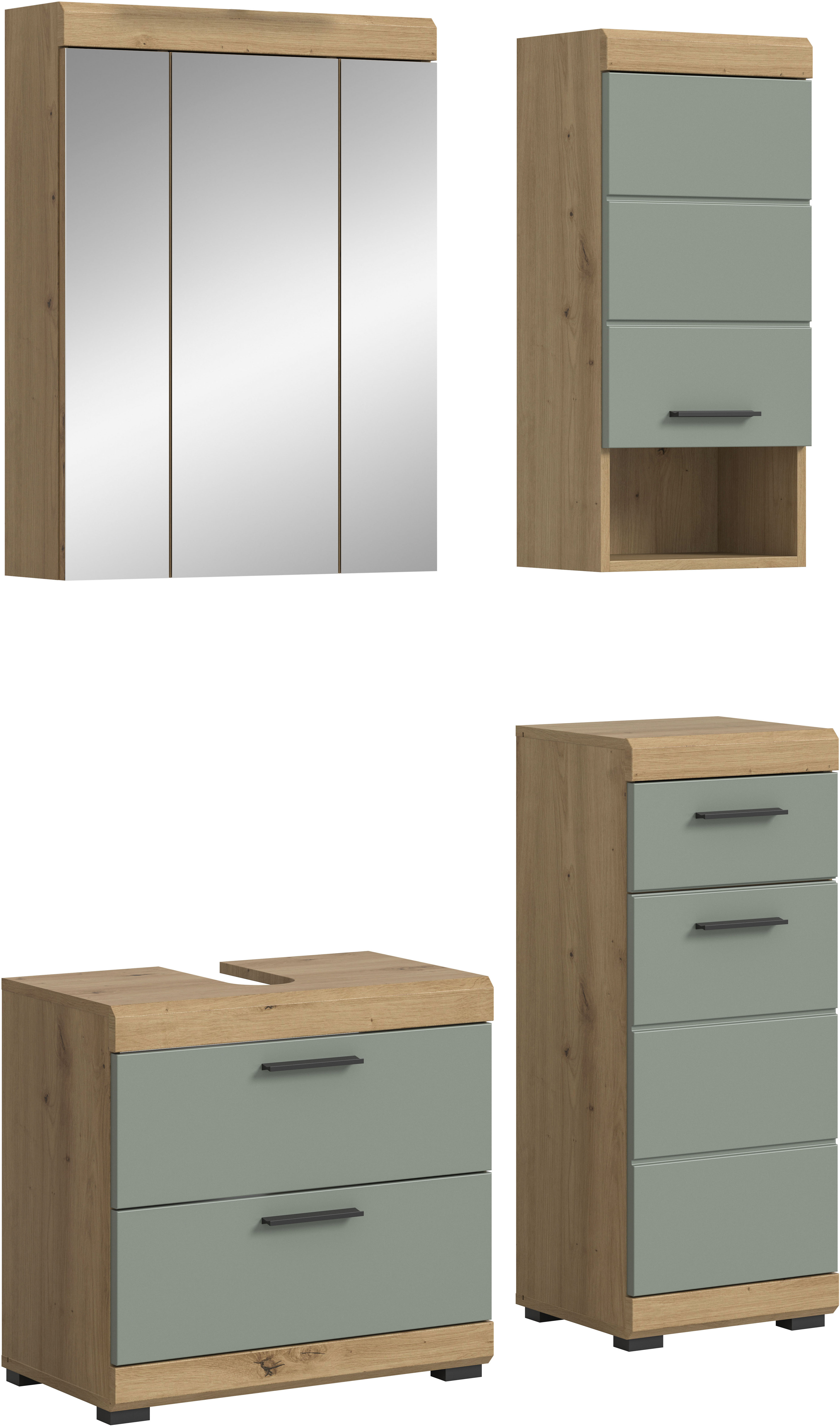 welltime Badmöbel-Set "SIENA, 4 teilig, bestehend aus:" Set, TOPSELLER, 4 Stk. tlg.