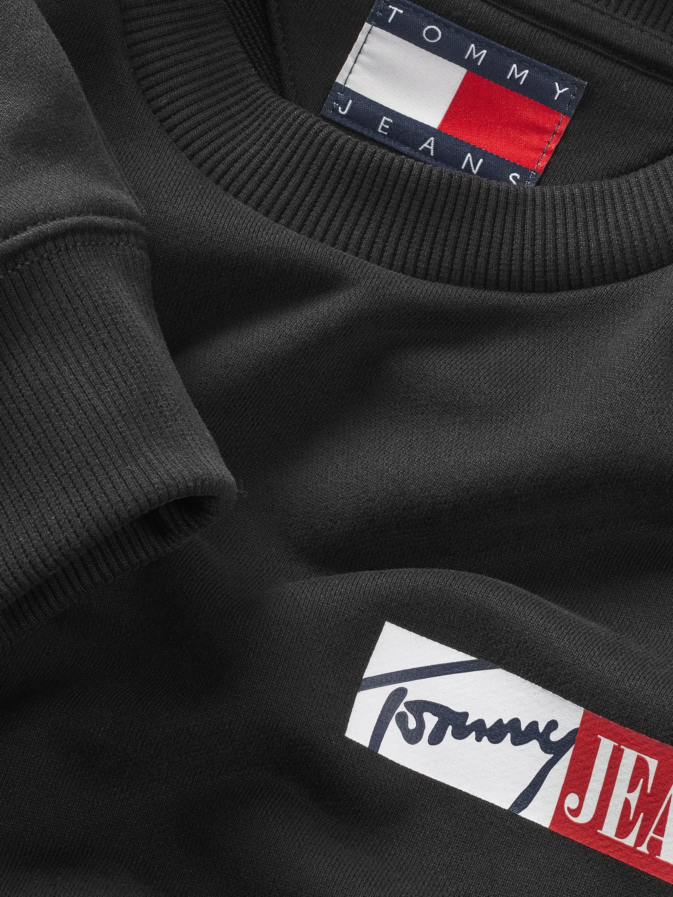 Tommy Jeans Plus Sweatshirt »TJM REG ENTRY GRAPHIC CREW EXT«, in Großen Größen, Logodruck