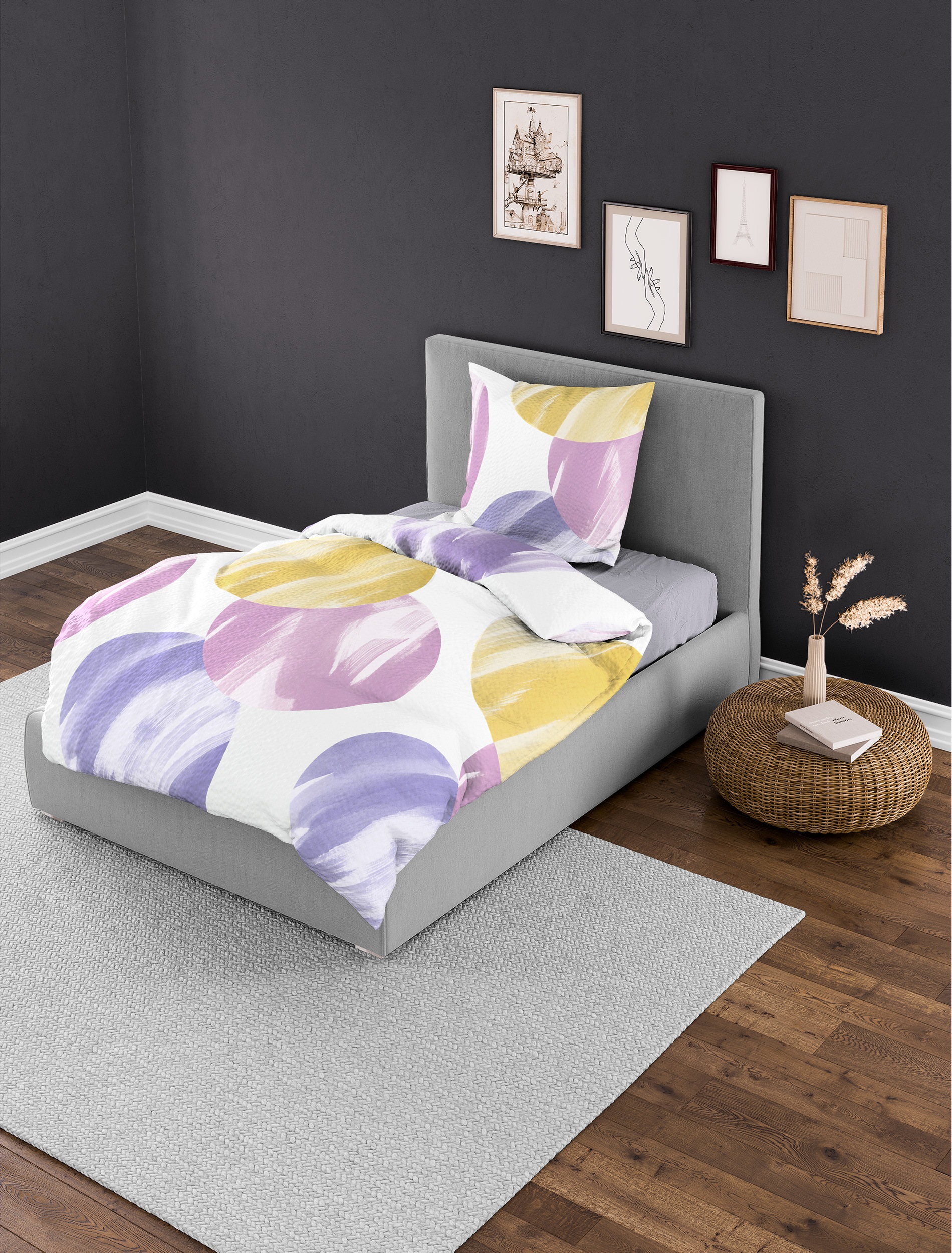 BIERBAUM Bettwäsche "4113" 2 Stk. tlg. Seersucker, 100 % Baumwolle, pflegel günstig online kaufen