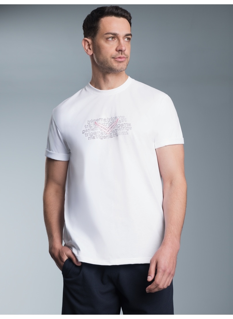 Trigema T-Shirt "TRIGEMA T-Shirt mit Logo-Print" 1 tlg. günstig online kaufen