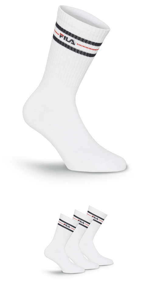 Fila Socken "UNISEX LIFESTYLE PLAIN SOCKS" 3 Paar, 3 Paar tlg. mit Logo-Sch günstig online kaufen