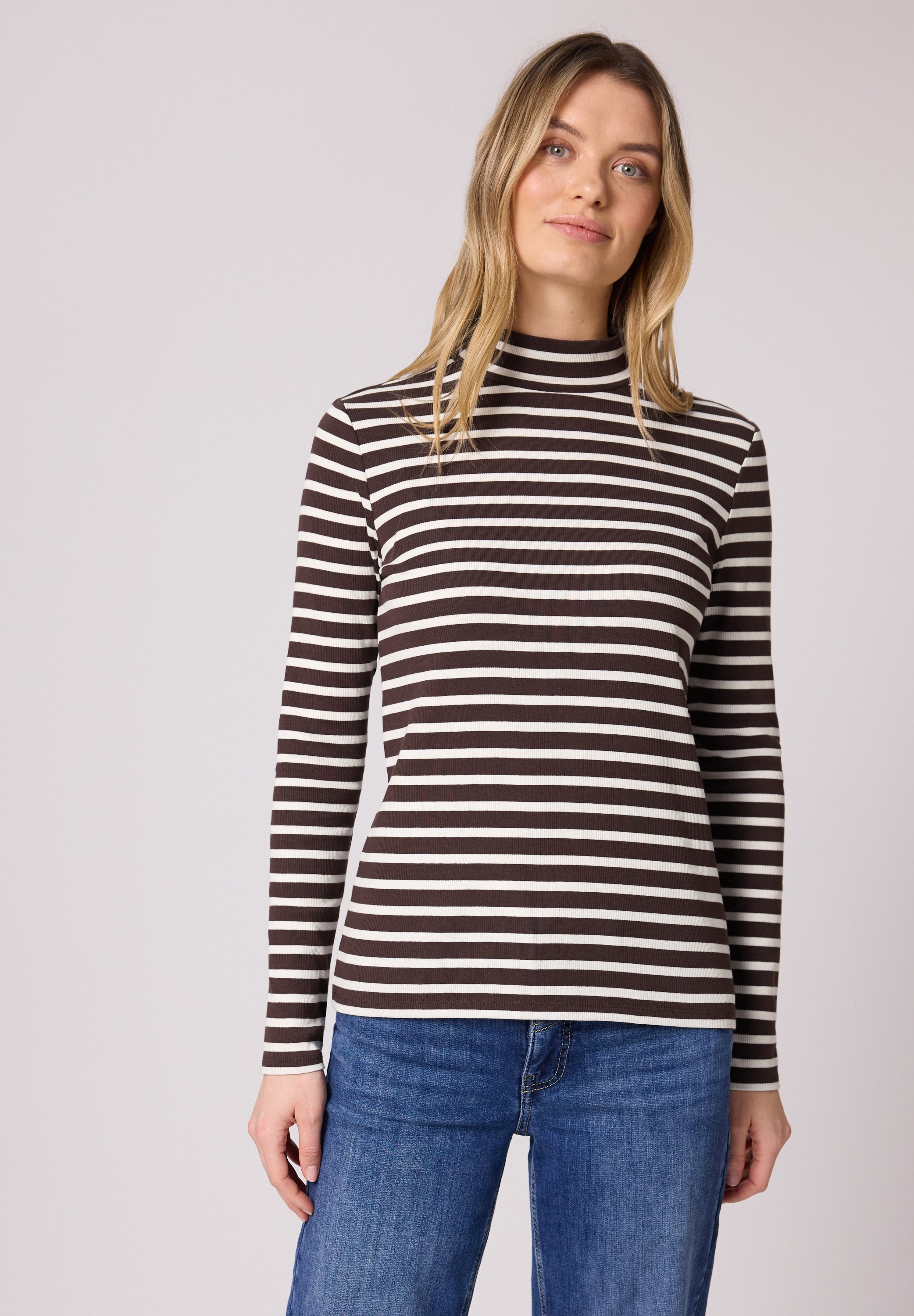 STREET ONE Langarmshirt mit Turtleneck