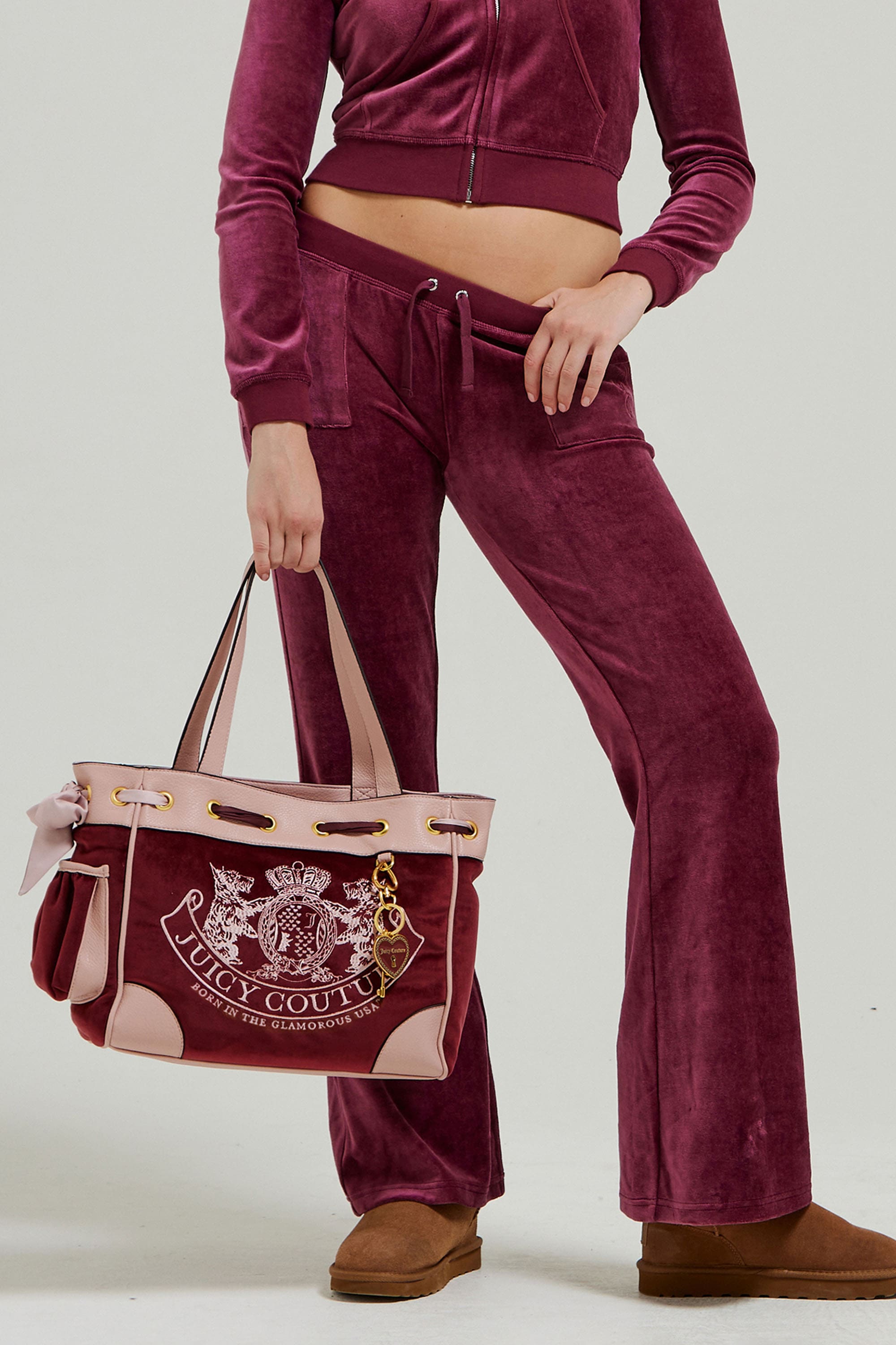 Juicy Couture Tragetasche »DAYDREAMER L. DOUBLE HANDLE BAG Damen«, Tragetasche Damen, Shopper, Einkaufstasche, Fashion, Lifestyle, Sale