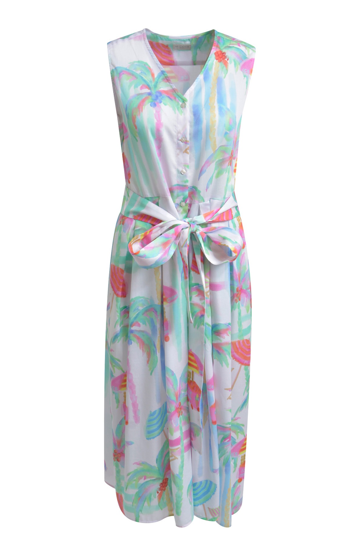 Milano Italy Sommerkleid Eingrifftaschen mit Taschen