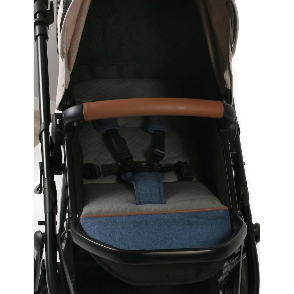 CHIC4BABY Kombi-Kinderwagen »Torre, Jeans Beige«, 15 kg