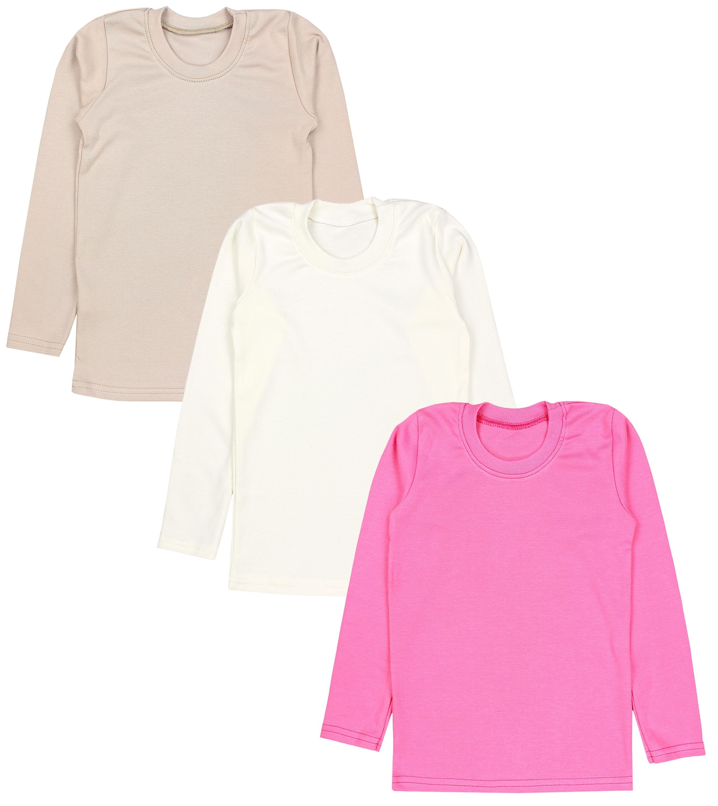 TupTam Unterhemd »Langarmshirt Mädchen  Langarmshirt 3er Pack«