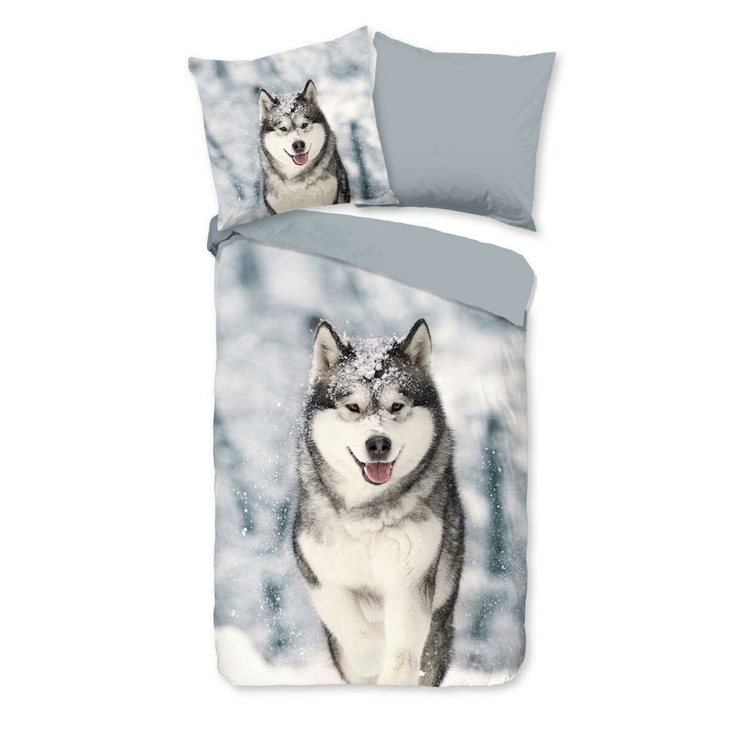 TRAUMSCHLAF Bettwäsche »Husky«, (2 tlg.)