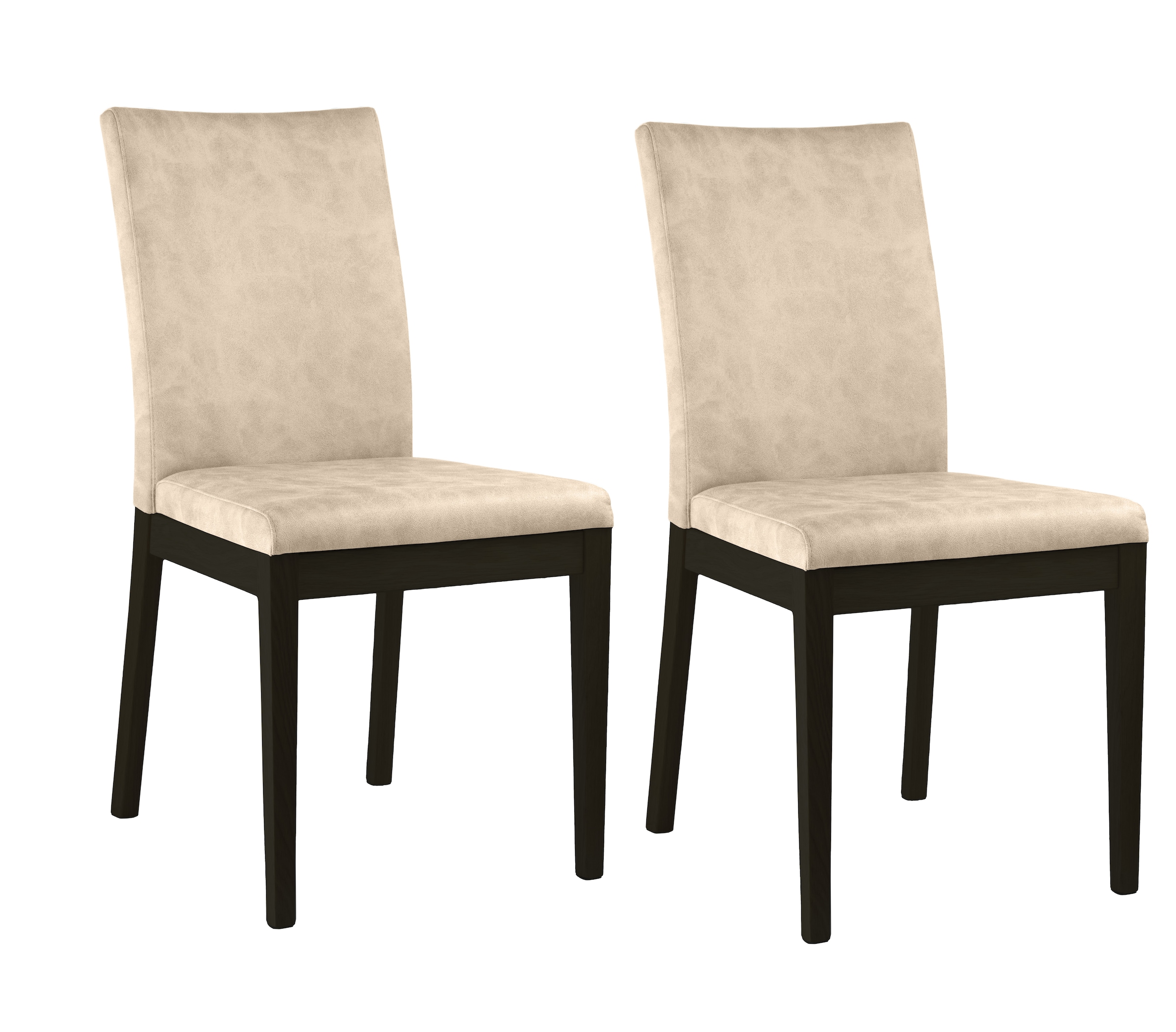 Home affaire 4-Fußstuhl "Dendres" (Set) 2 Stk. Microfaser Sitz und Ruecken günstig online kaufen