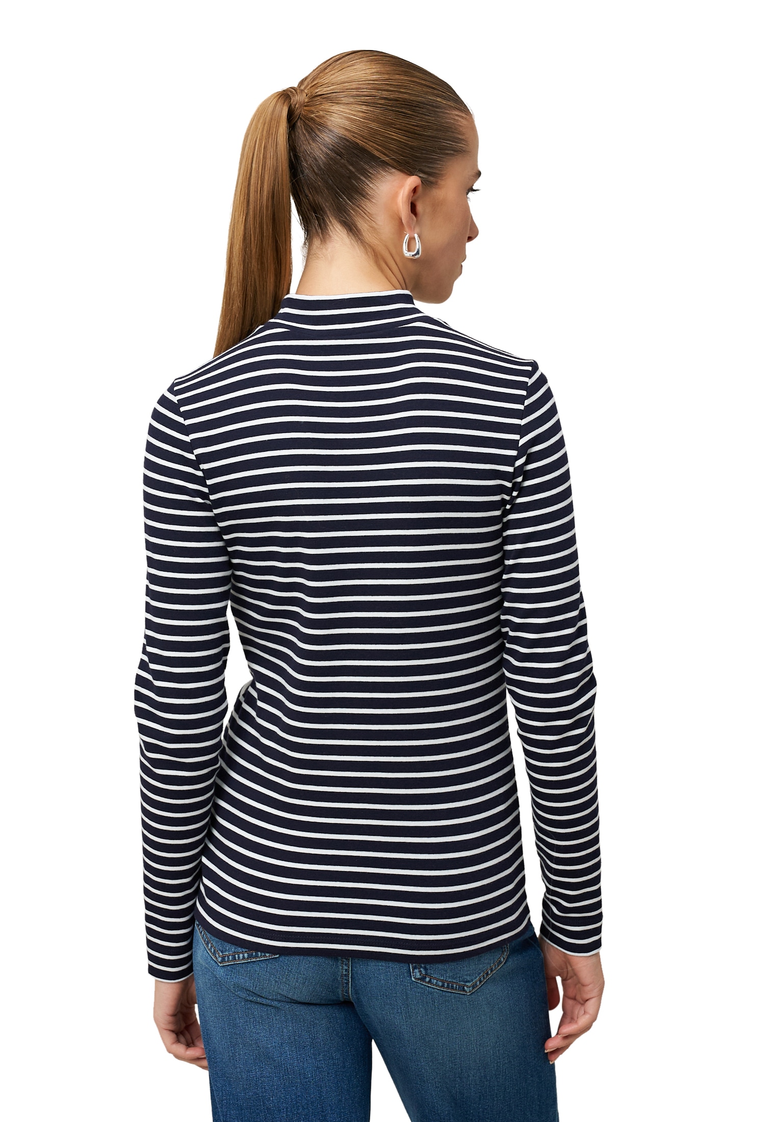 Zero Kurzarmshirt »Damen mit Stehkragen« 1 tlg. Plain/ohne Details