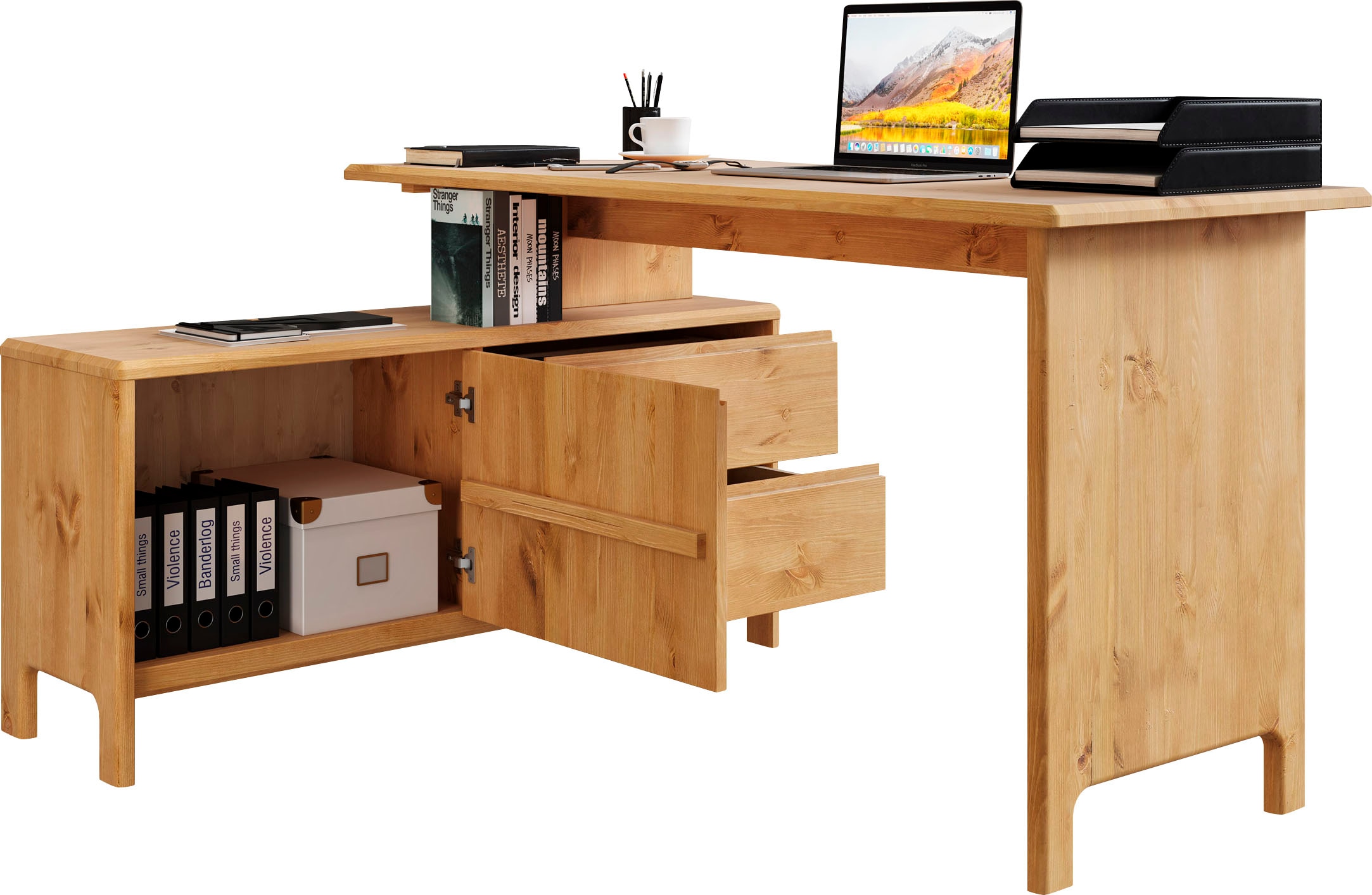 Schreibtisch »Luven«, Breite 140-220 cm