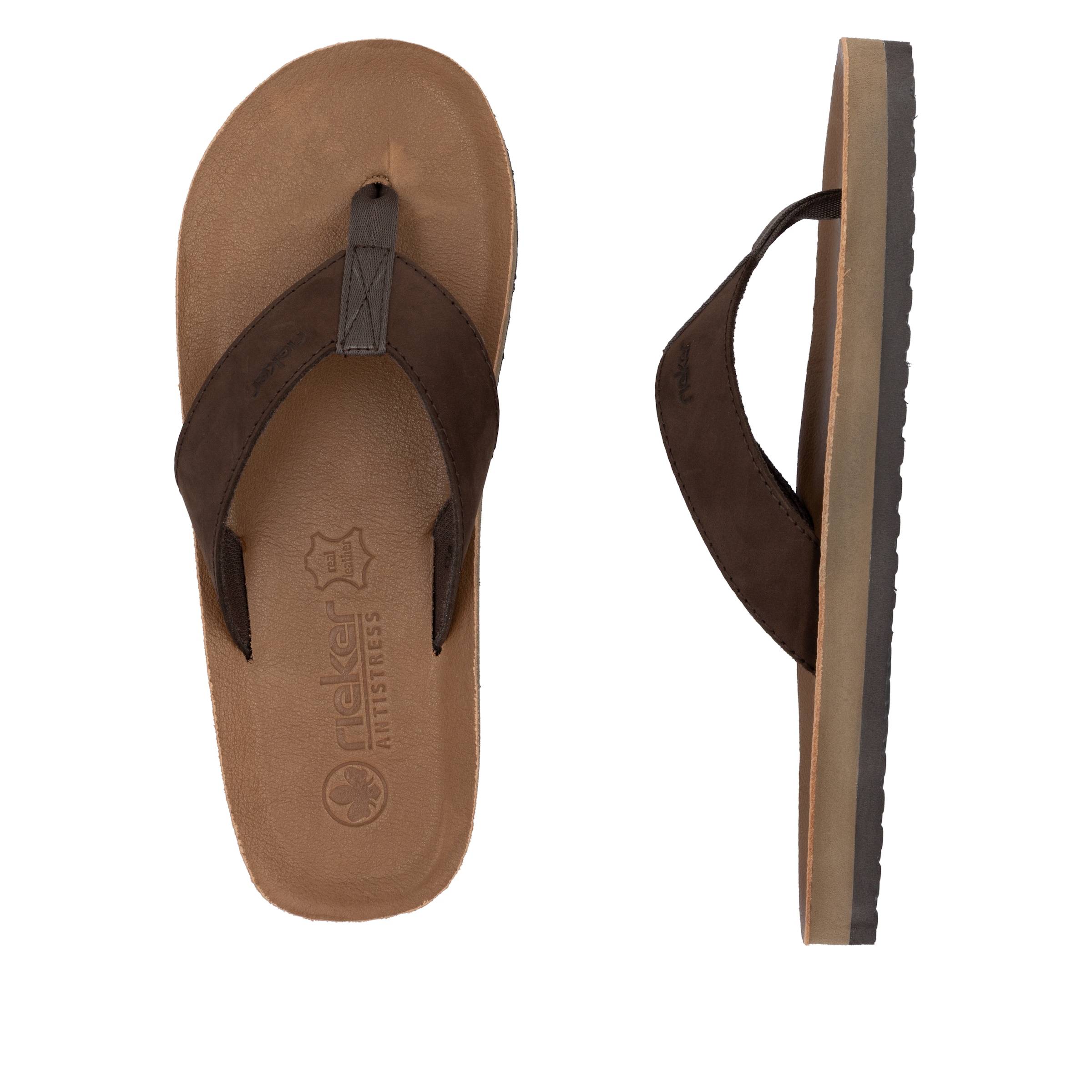 Rieker Zehentrenner, Sommerschuh, Strandschuh, Badeschuh, Poolslide mit Zehensteg