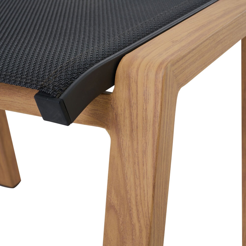 Siena Garden Hocker »CATANIA« Aluminiumgestell in teaklook, Ranotex® Bezug, Dining Hocker