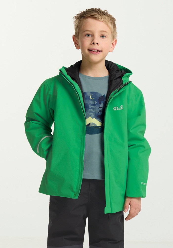 Jack Wolfskin Skijacke »FLOWLINE JKT KIDS«, mit Kapuze