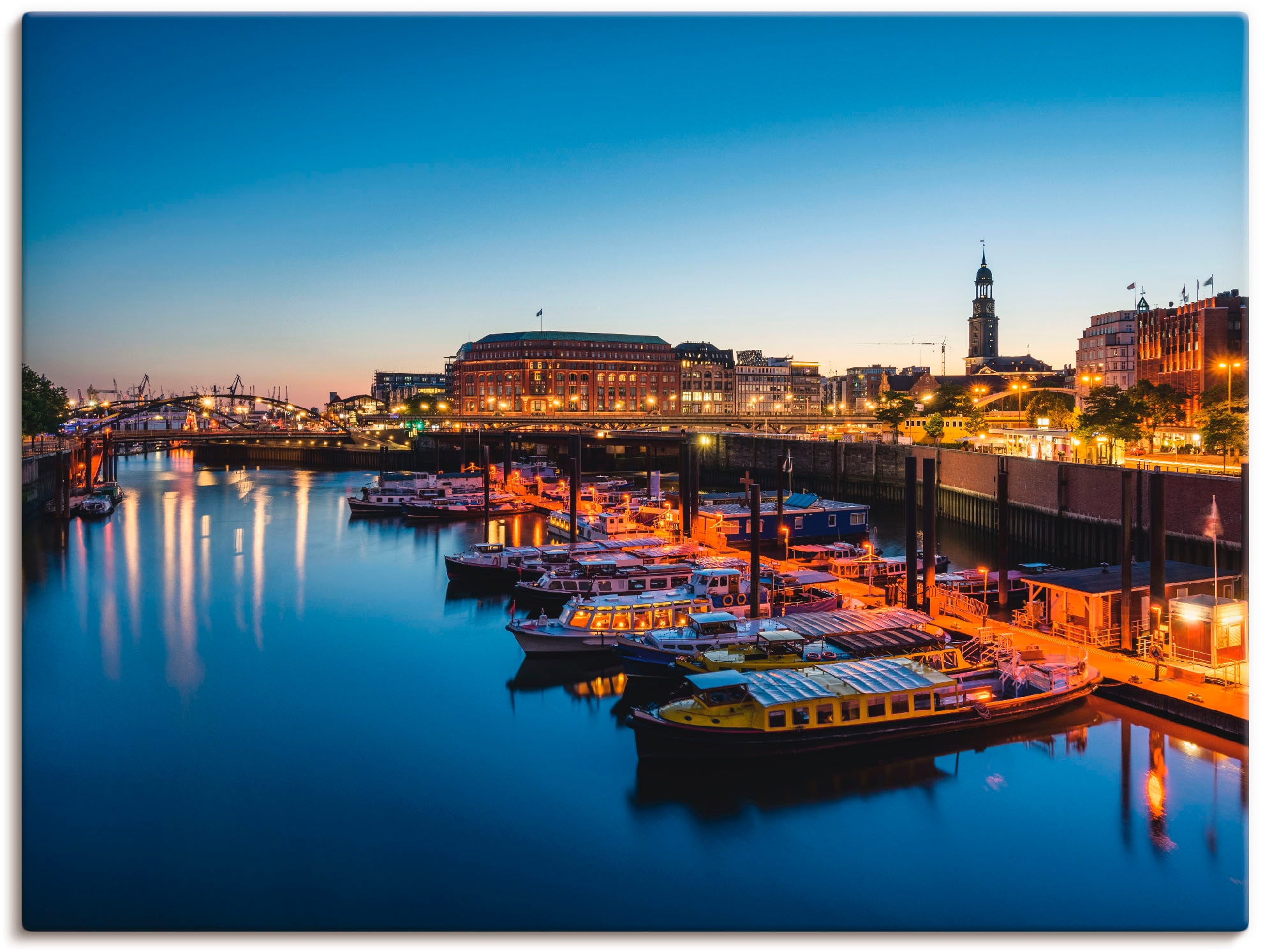 Artland Paveikslas »Hamburg Hafen Panorama su ...