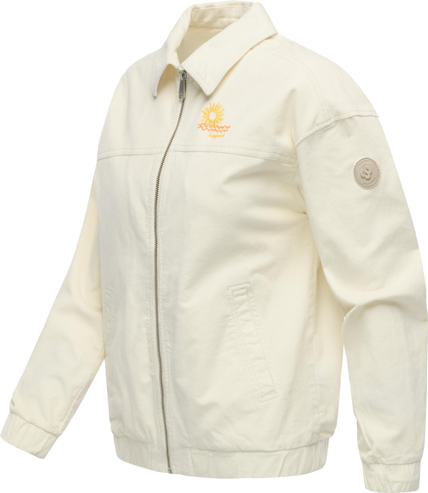 Ragwear Outdoorjacke »Melvene Cordy« ohne Kapuze Lässige Kordjacke mit Hemdkragen