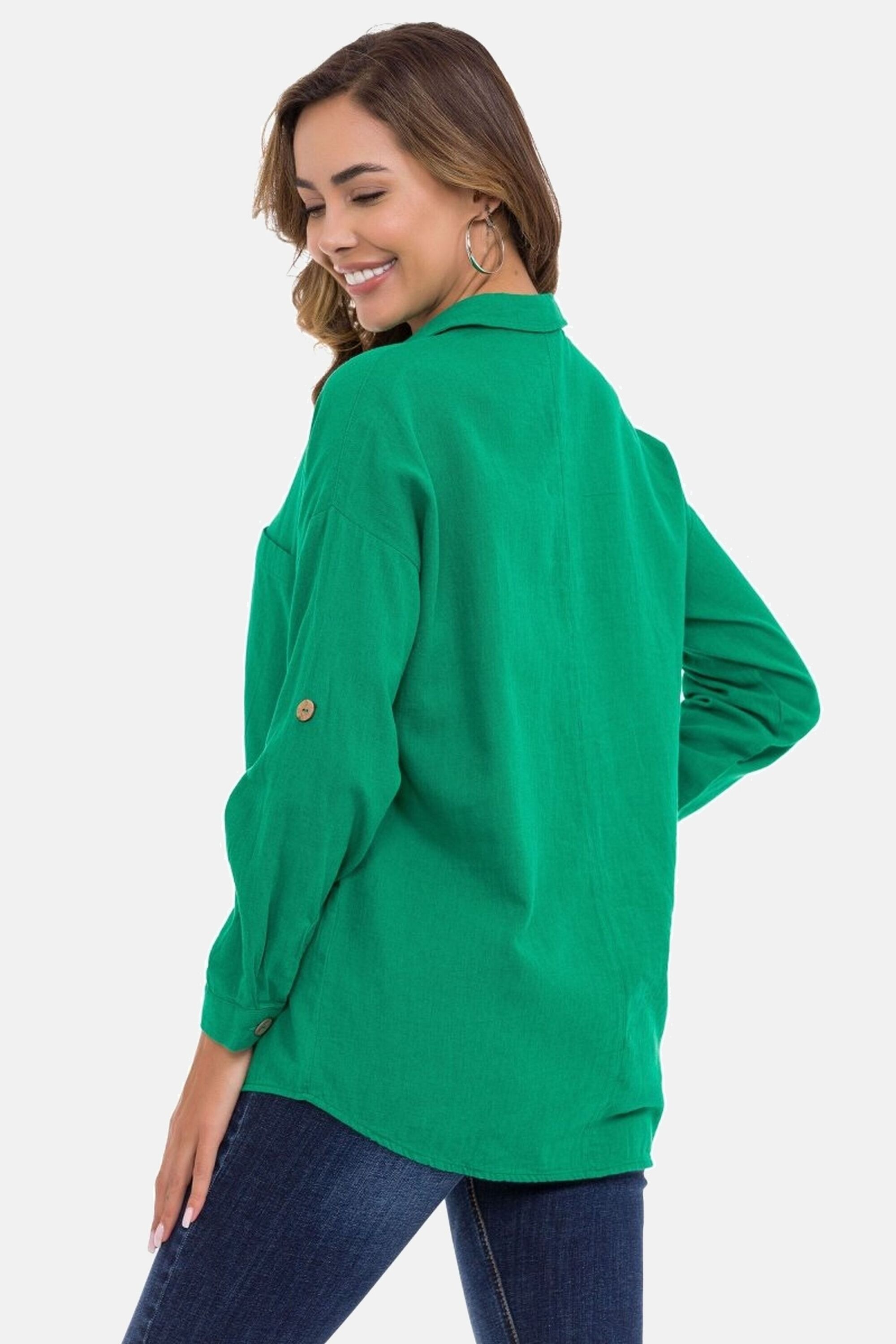 Cipo & Baxx Hemdbluse "Hemdbluse" 1 Stk. mit Kontrastnähten, WH132 günstig online kaufen