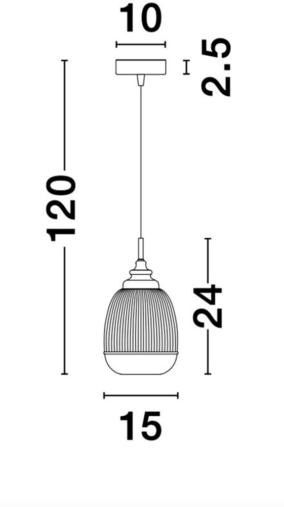 Nova Luce Hängeleuchten »MOND« E14 1 Stk. Ohne Beleuchtung