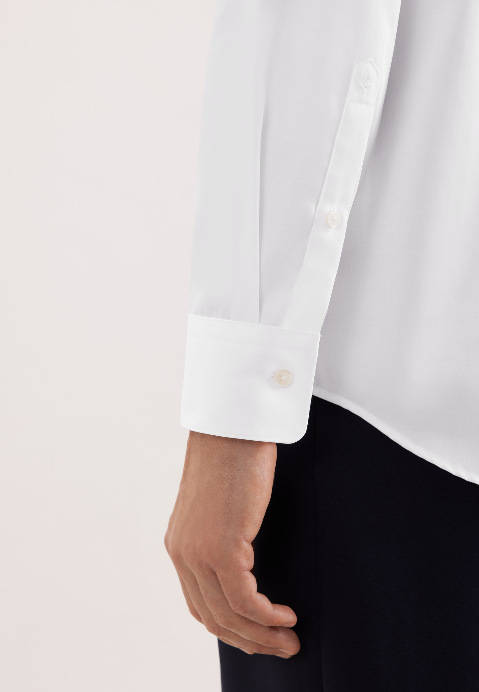 seidensticker Businesshemd »Schwarze Rose« Relaxed 1/1 Kentkragen Uni