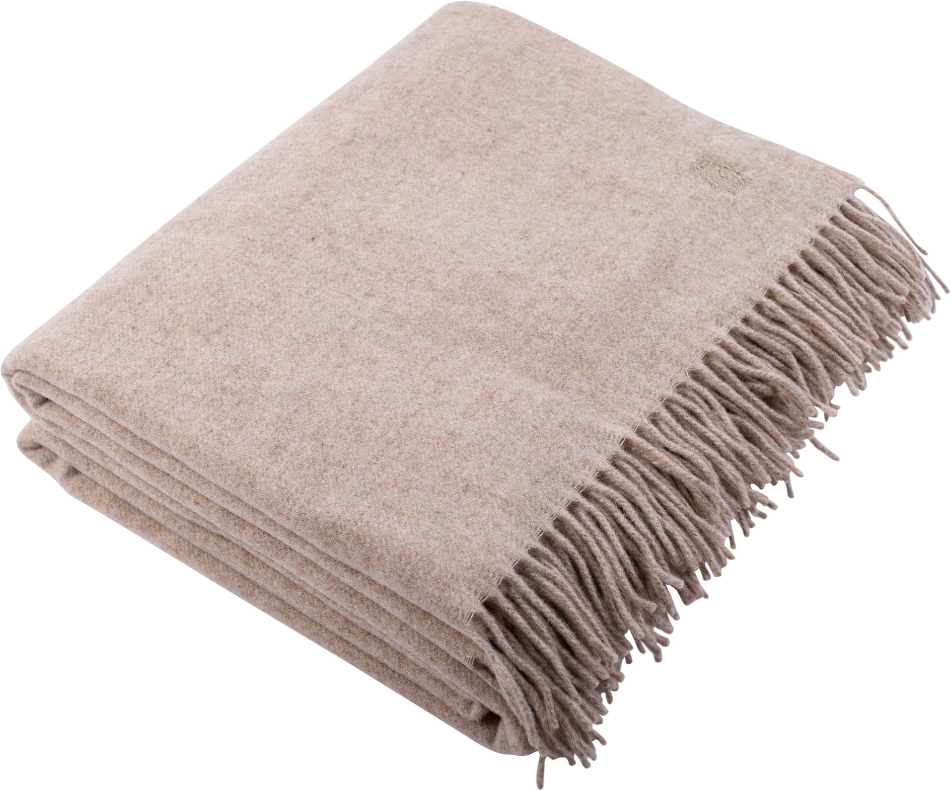 ZOEPPRITZ1828 Wohndecke "Since 1828 Lambswool" klassisch unifarbenes Plaid aus Schurwolle