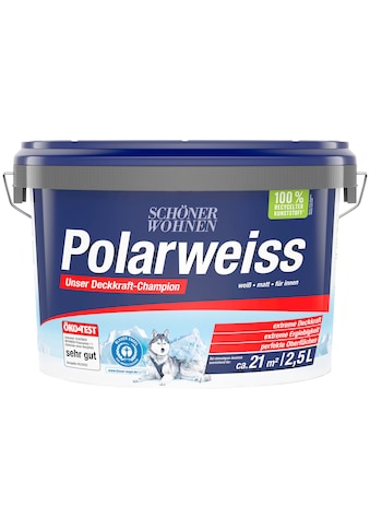 SCHÖNER WOHNEN-Kollektion Wand- und Deckenfarbe »Polarweiss«, 2,5 Liter, mit... kaufen