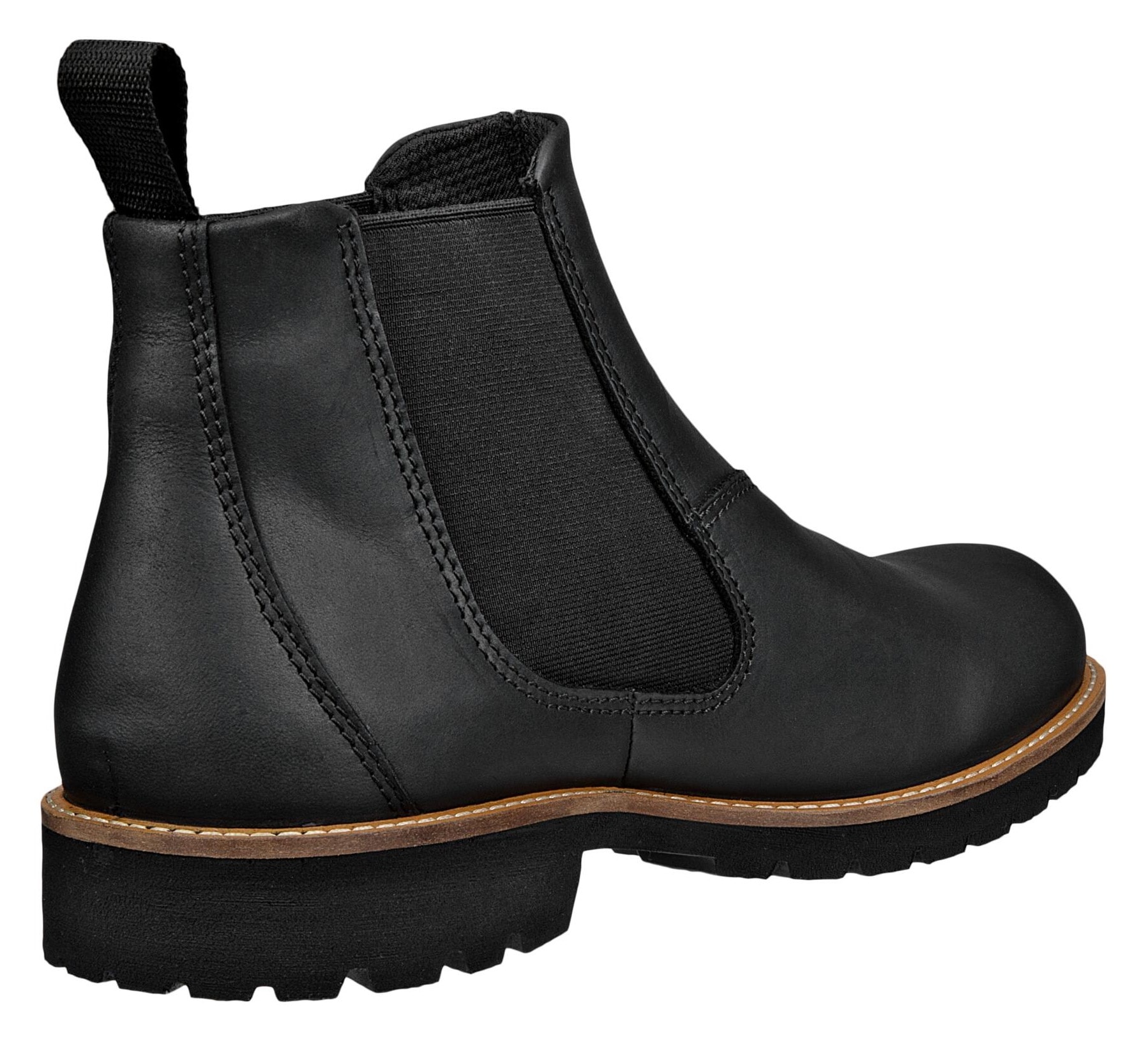 Ecco Chelseaboots »Jamestown«, Schlupfboots, Stiefelette, Business-Boots mit Stretcheinsätze