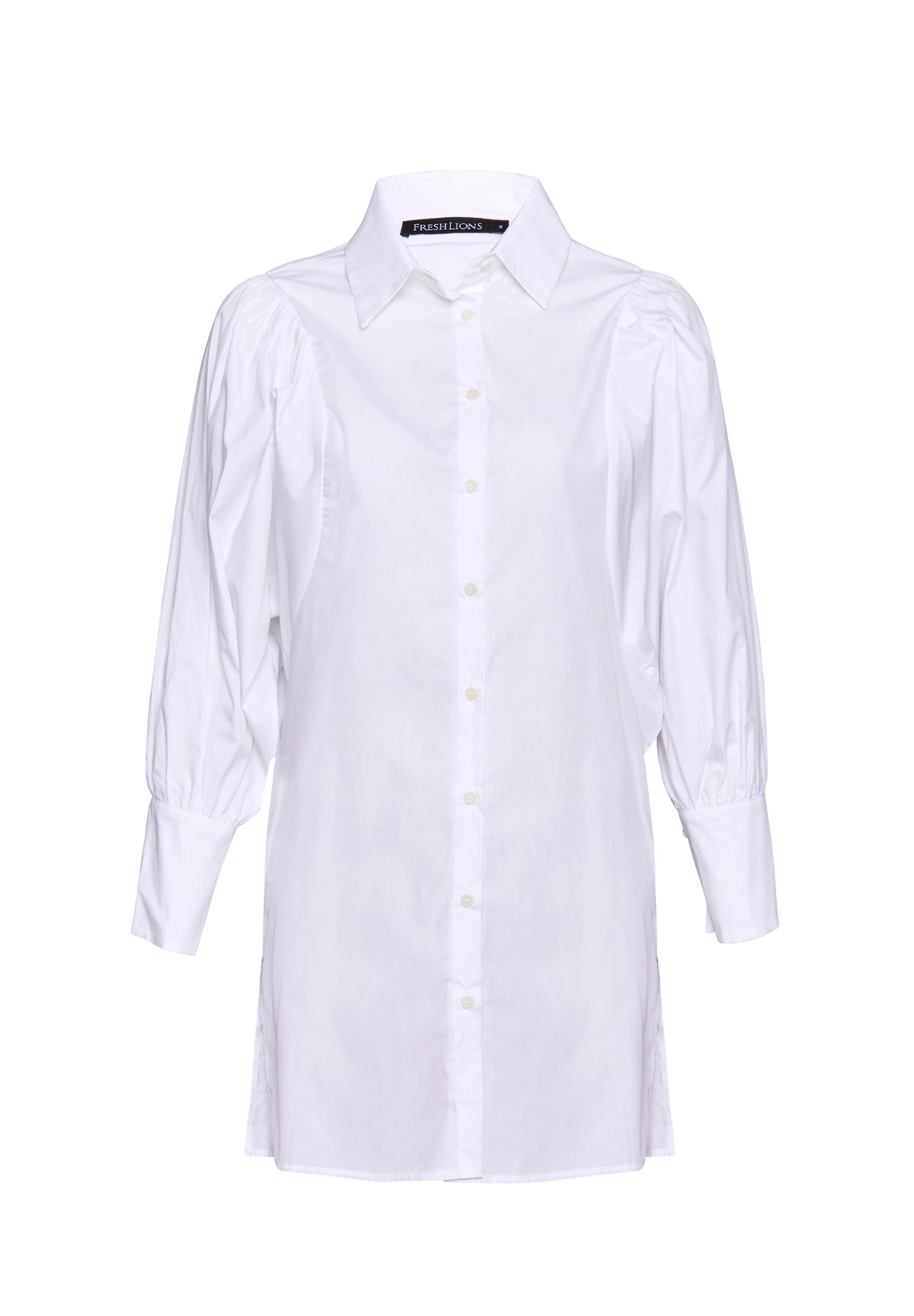 freshlions Klassische Bluse »Amy«, mit leichten Puffärmeln