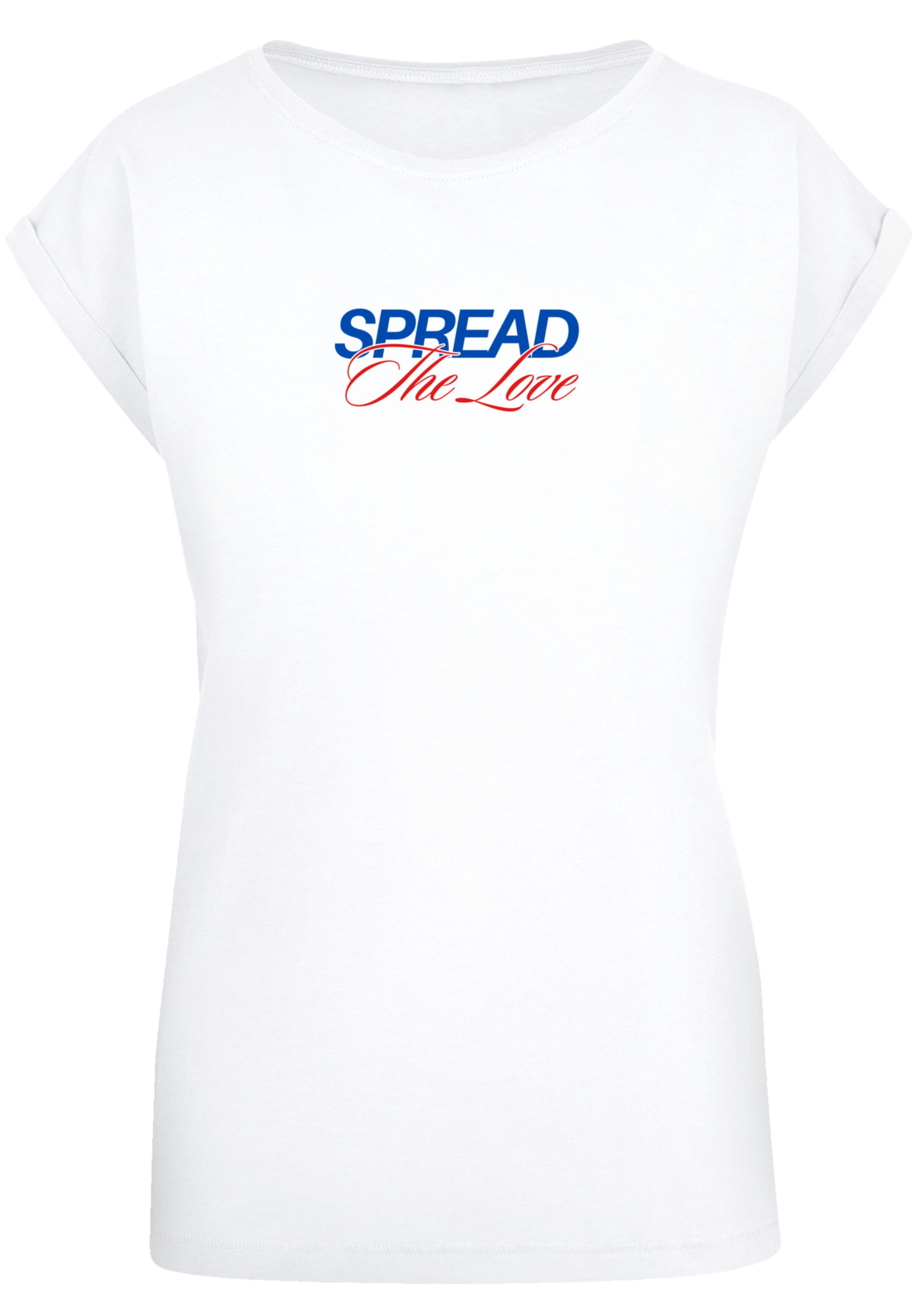 F4NT4STIC T-Shirt »Spread The Love Valentinstag«, Premium Qualität