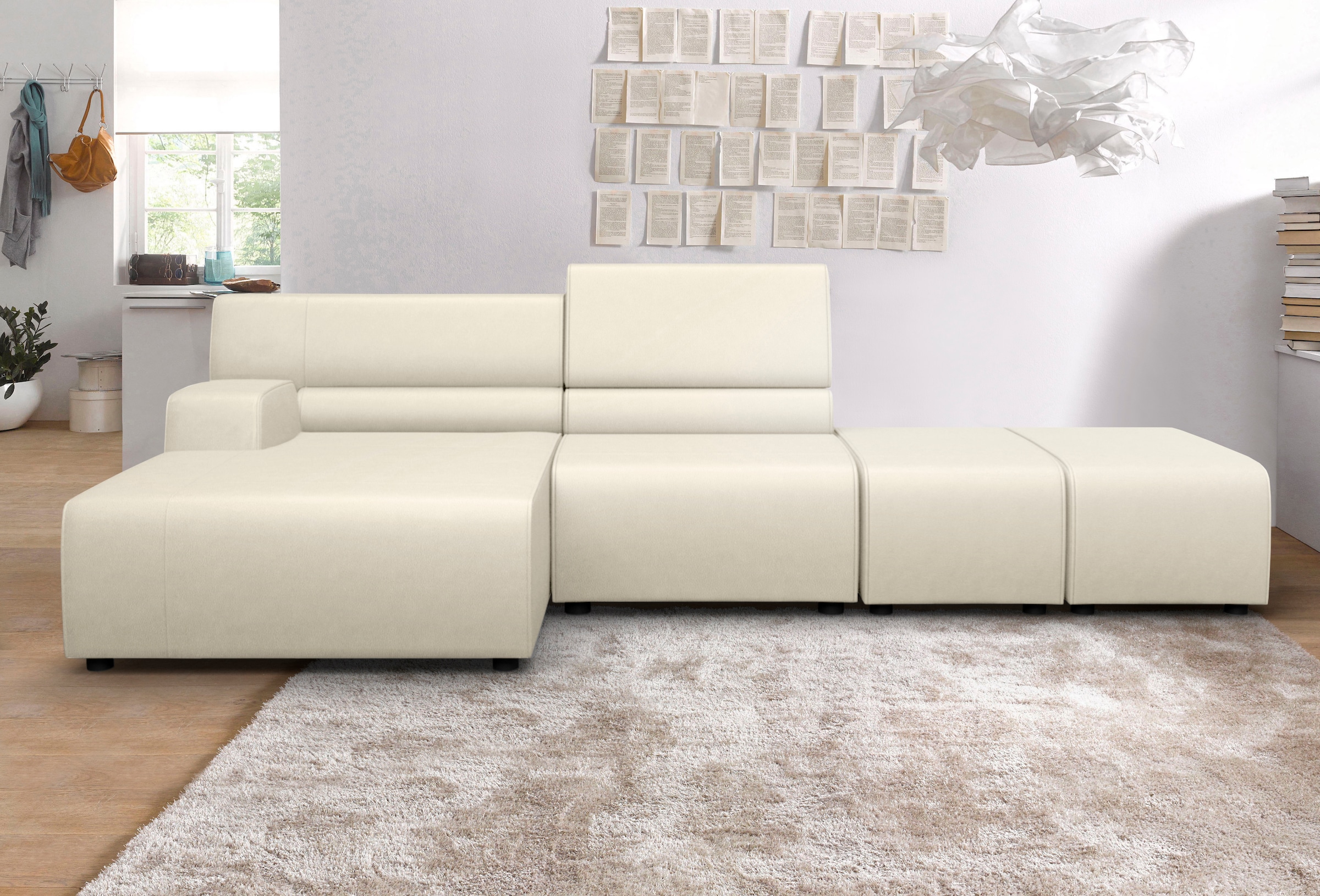 Egoitaliano Ecksofa "Babouche, Designsofa mit außergewöhnlichem Sitzkomfort günstig online kaufen