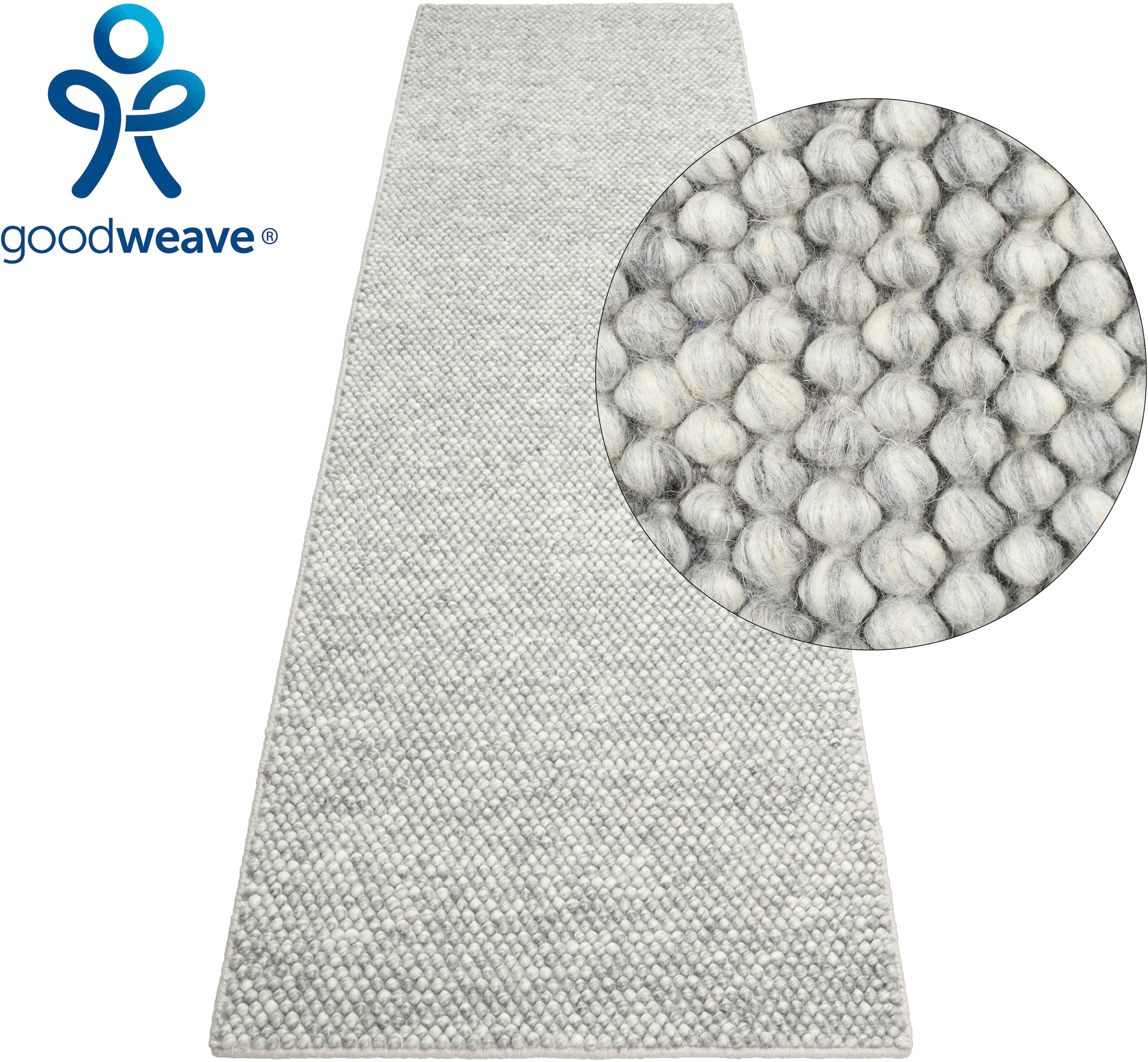 LeGer Home by Lena Gercke Läufer "Ainhoa, Wolle" rechteckig 14 mm Höhe hand günstig online kaufen