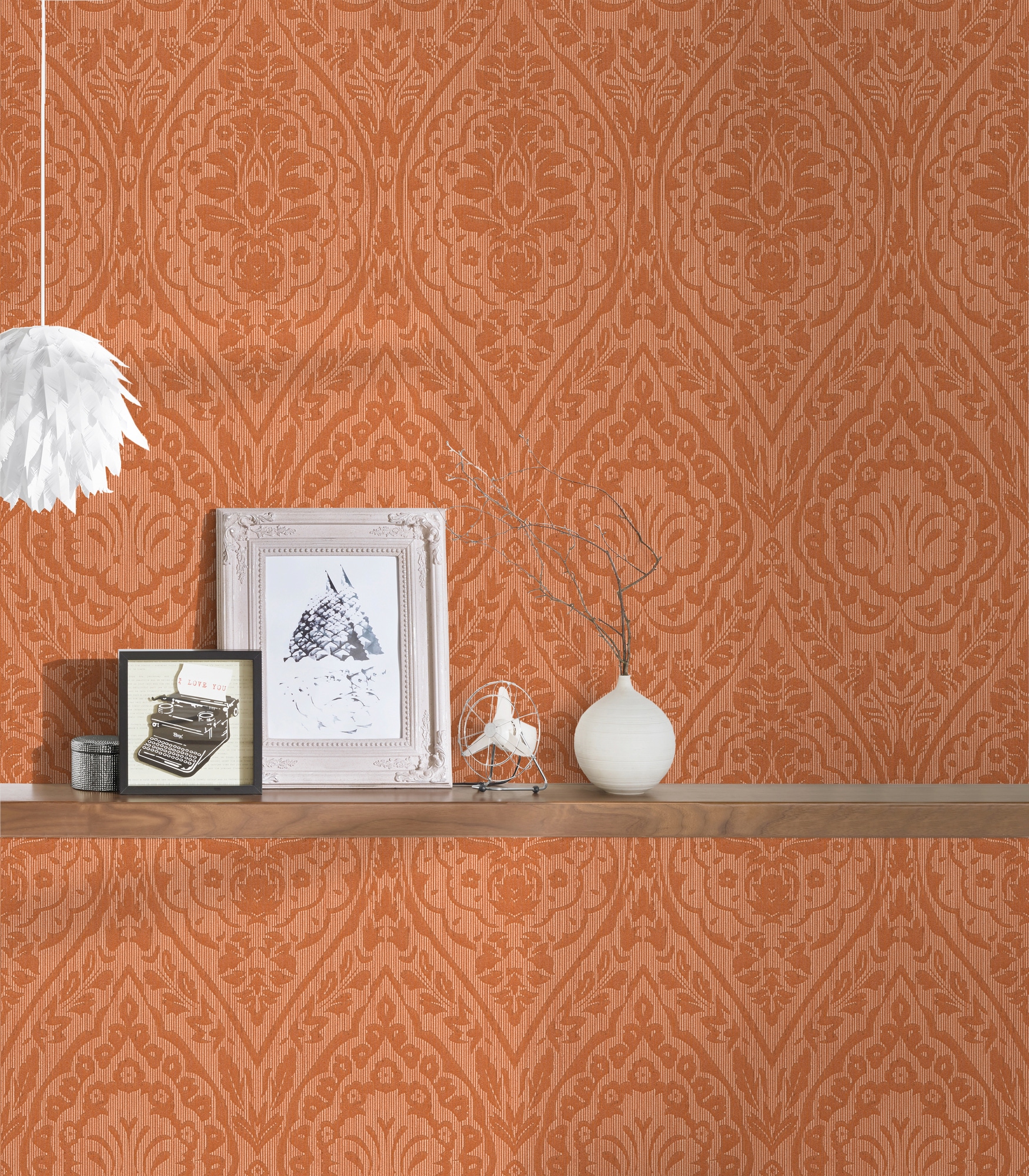 Architects Paper Textiltapete »Tessuto«, Barock-ornamental-gemustert, Tapete Streifen Tapeten Wohnzimmer Schlafzimmer Küche modern Flur Büro