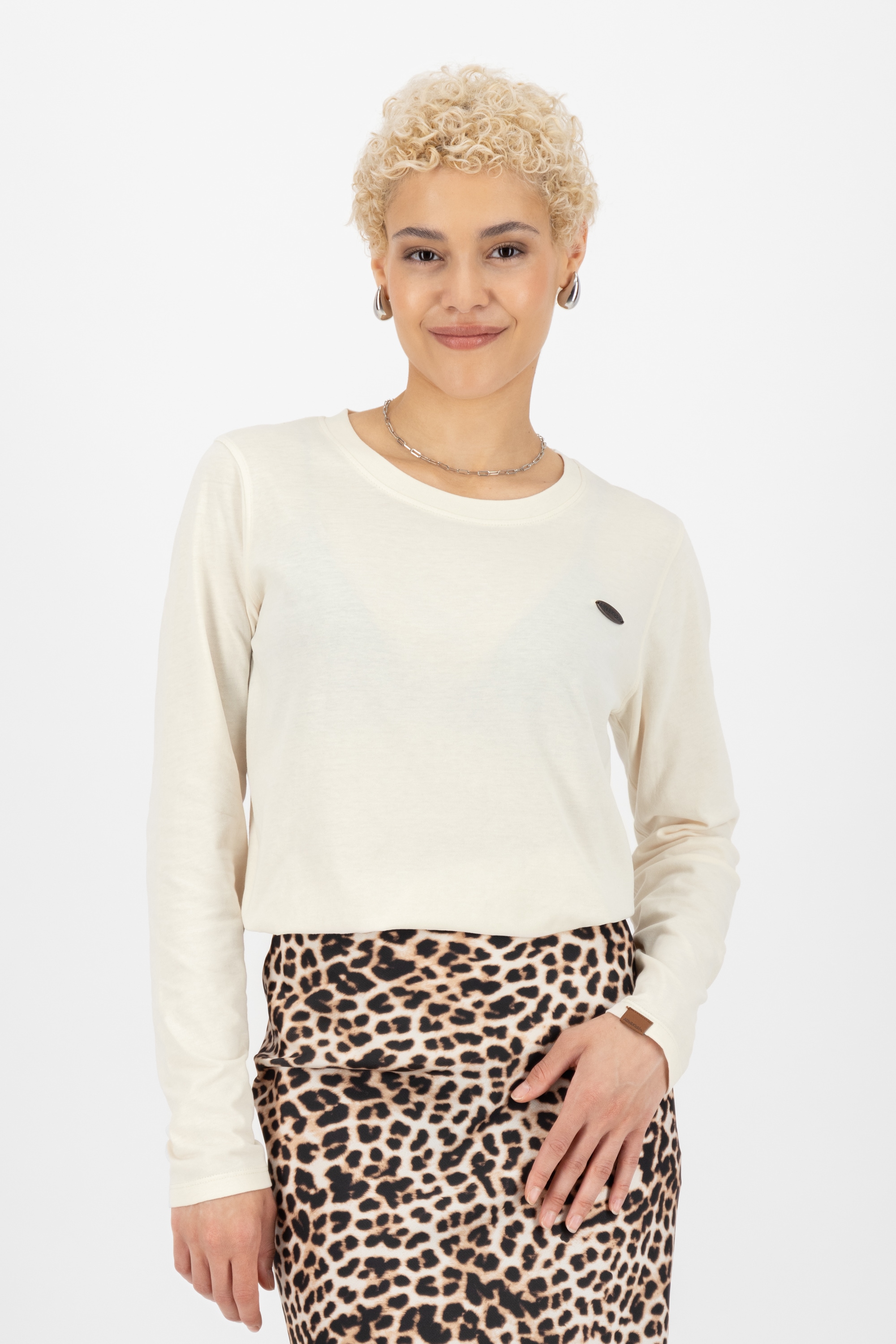 Alife & Kickin Langarmshirt »Damen LeaAK A«, Figurnah geschnittenes Longsleeve Shirt mit Rundhalsausschnitt