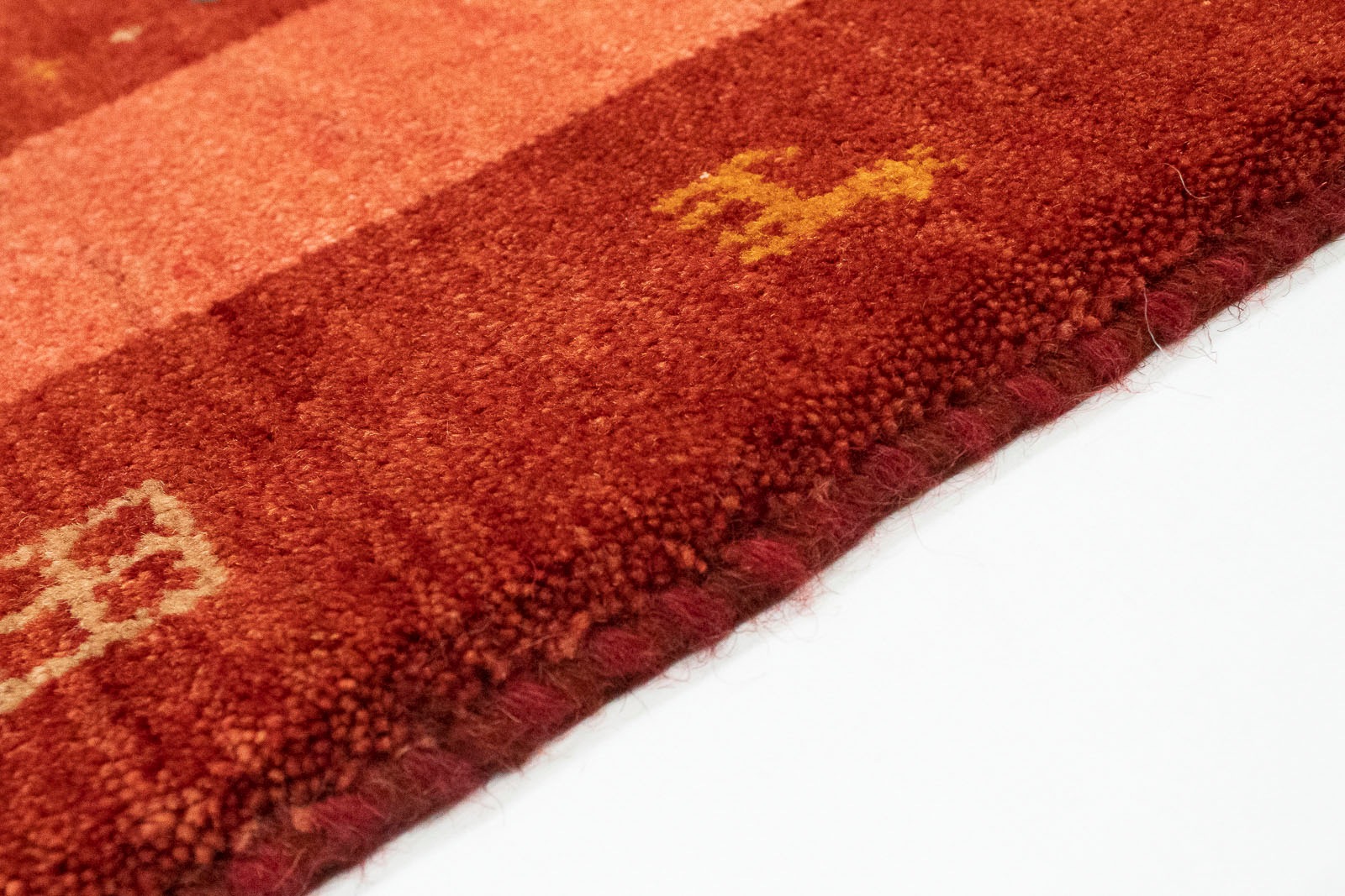 BAUR rot«, Wollteppich Teppich morgenland | rechteckig, handgeknüpft handgeknüpft »Gabbeh