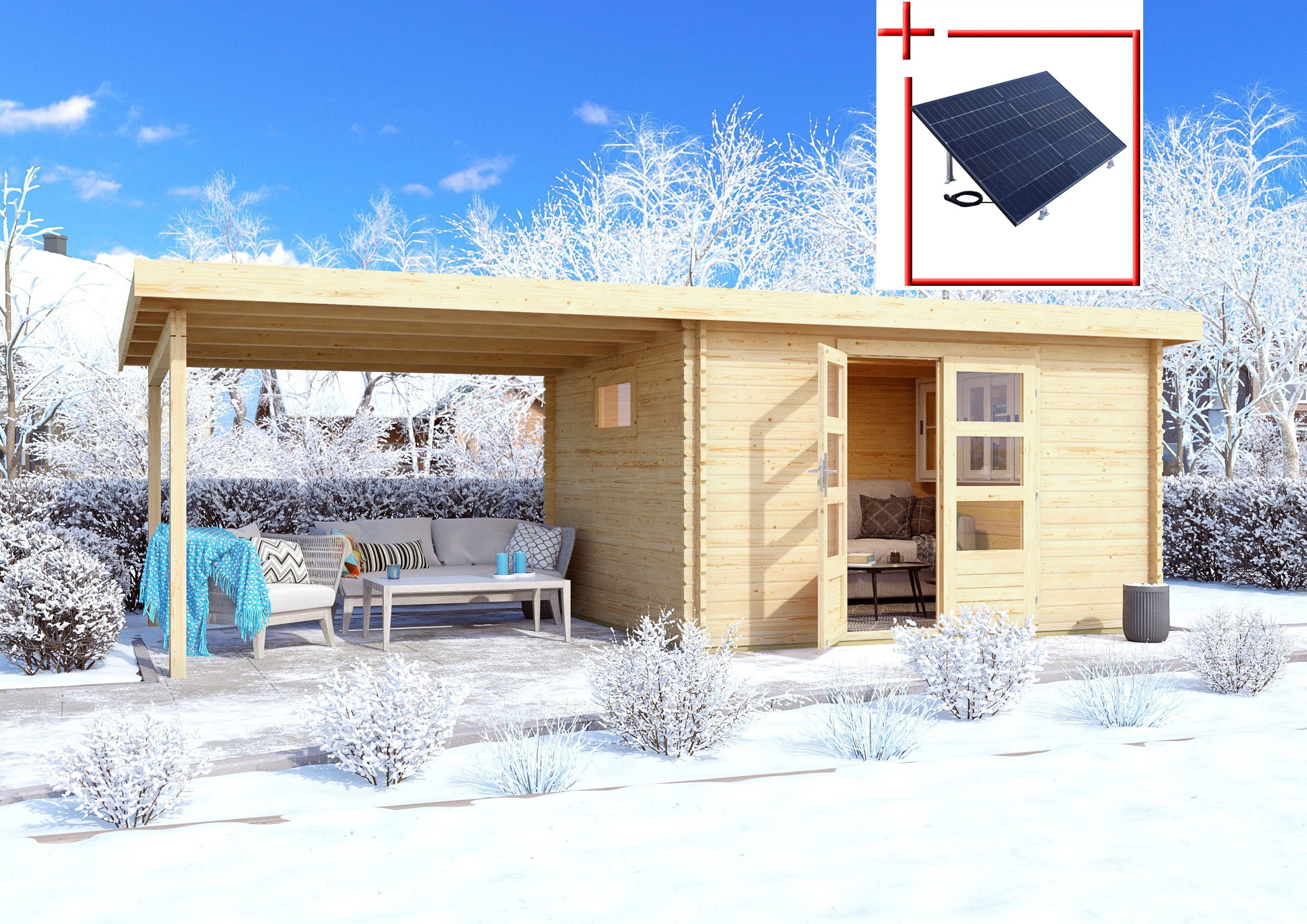 Karibu Gartenhaus "Trittau 4", aus hochwertiger nordischer Fichte günstig online kaufen